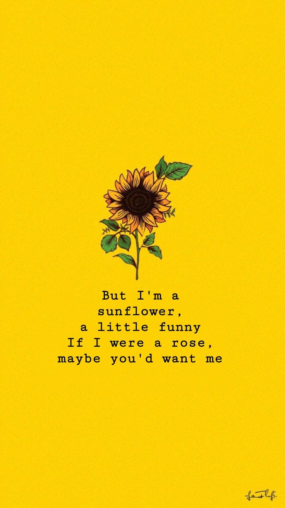 Sunflower Quotes Wallpapers - Top Free Sunflower Quotes Backgrounds -  WallpaperAccess