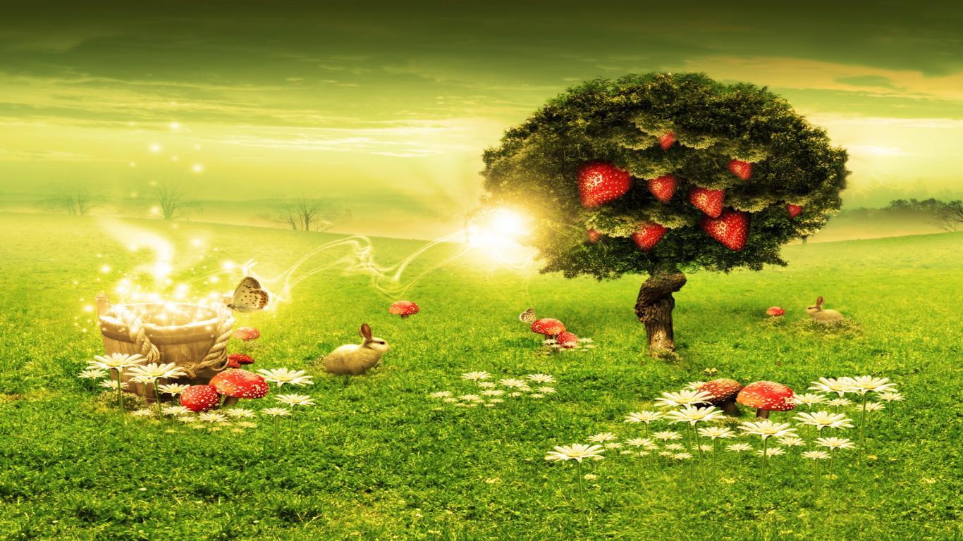 1366x768 Download HD Wallpaper Landscape 3D