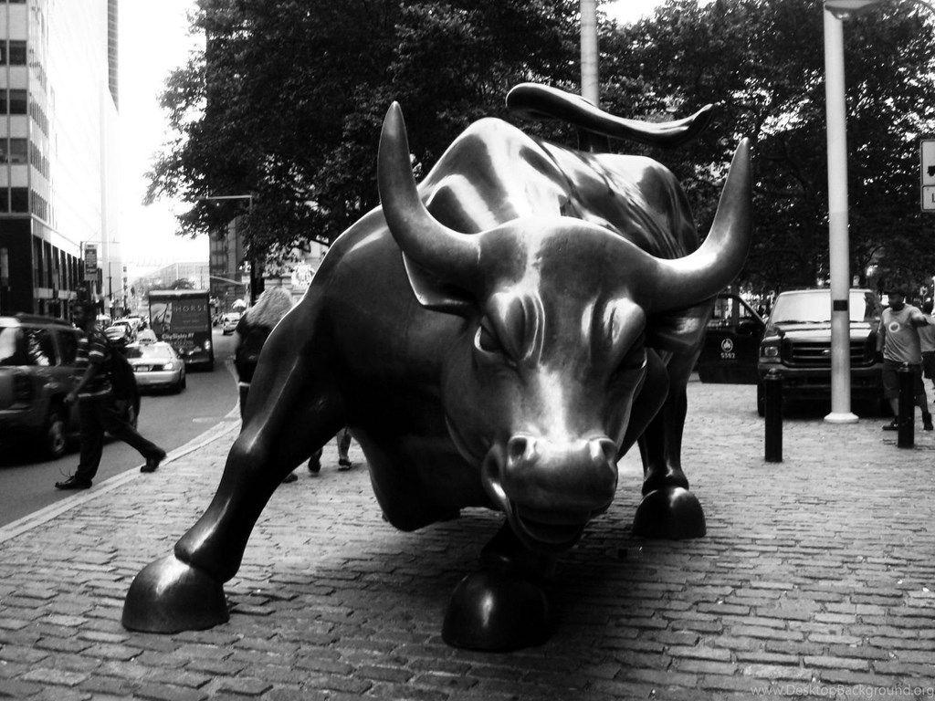1024x768 Top Charging Bull Wallpaper Image For Pinterest Desktop Background
