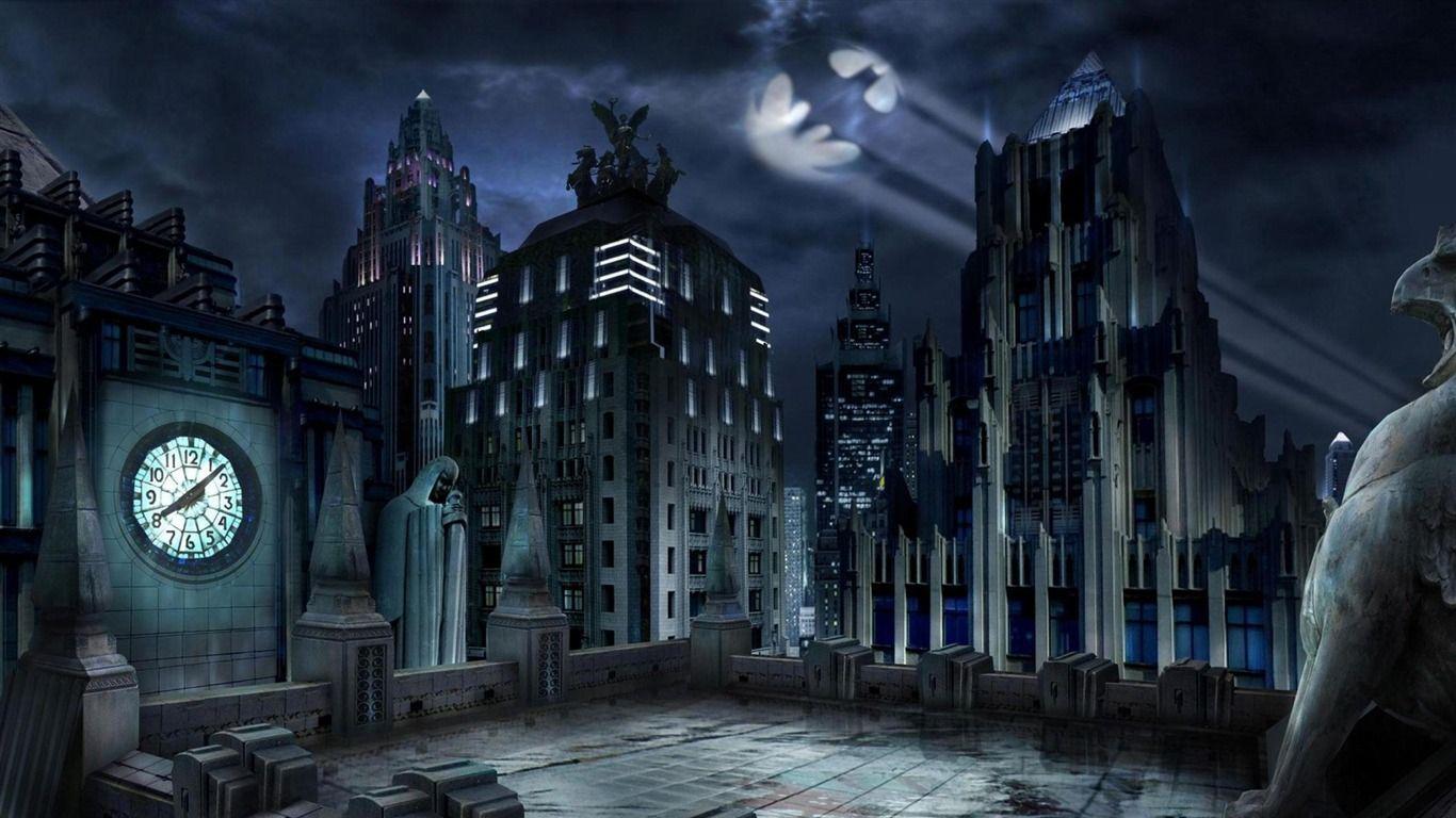 1366x768 Free download Gotham City Urban Landscape Wallpaper 1366x768 [1366x768] for your Desktop, Mobile & Tablet. Explore Gotham City Wallpaper. Batman Gotham Wallpaper, Gotham HD Wallpaper, Gotham Season 2 Wallpaper