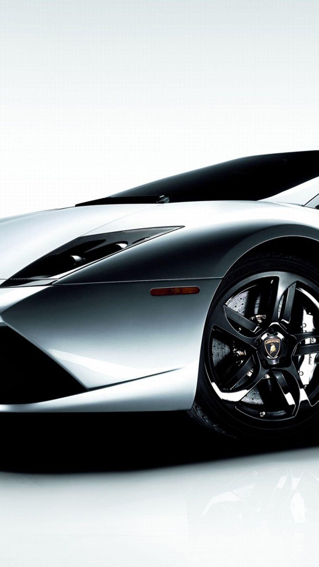 1080x1920 Lamborghini Aventador Silver Android Wallpaper free download