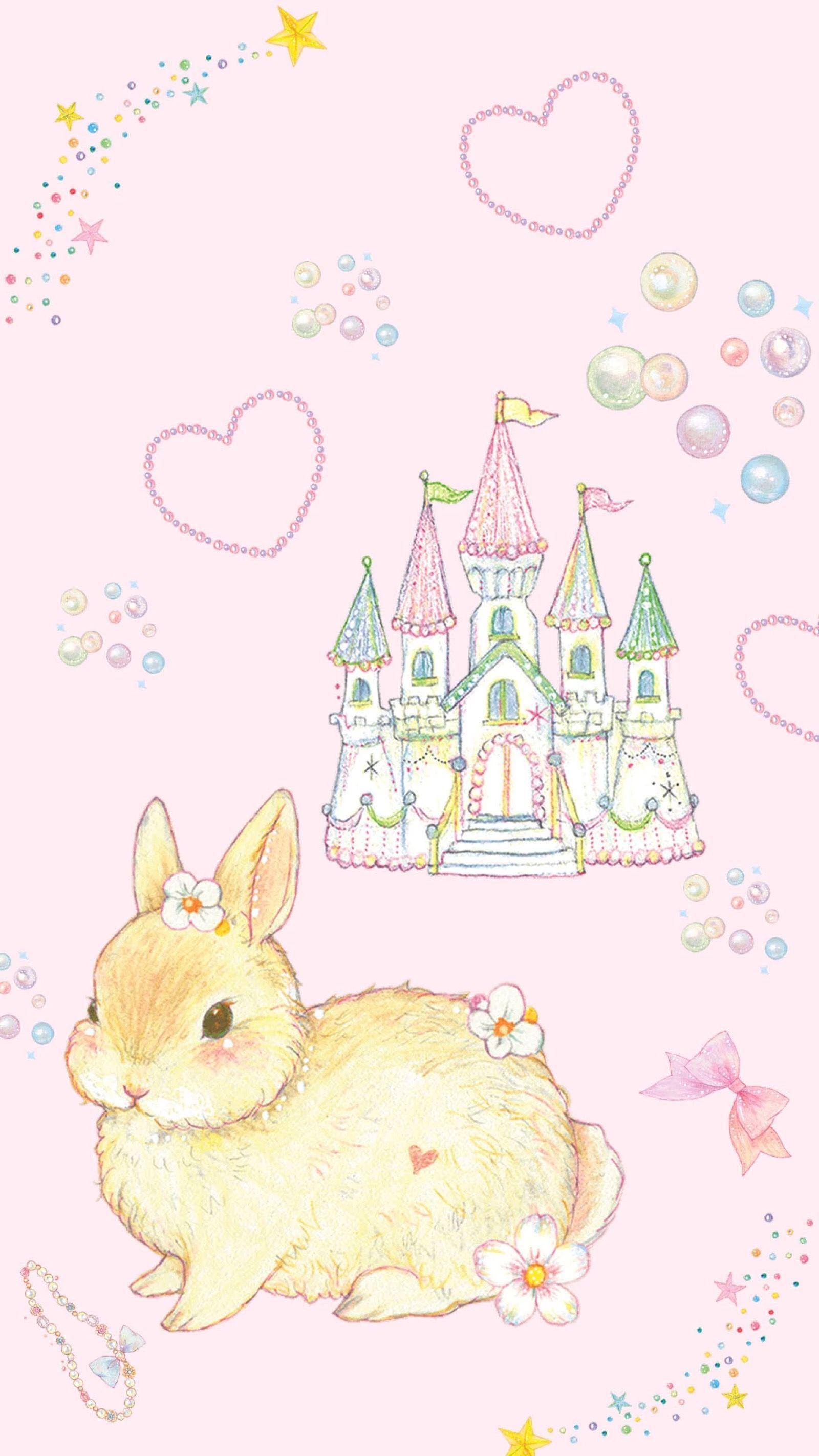 1600x2844 Kawaii Bunny Wallpaper Phone