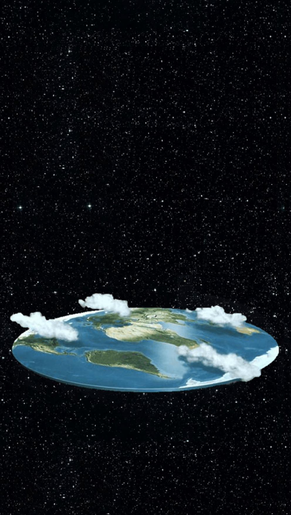 992x1755 Flat Earth Phone Wallpaper