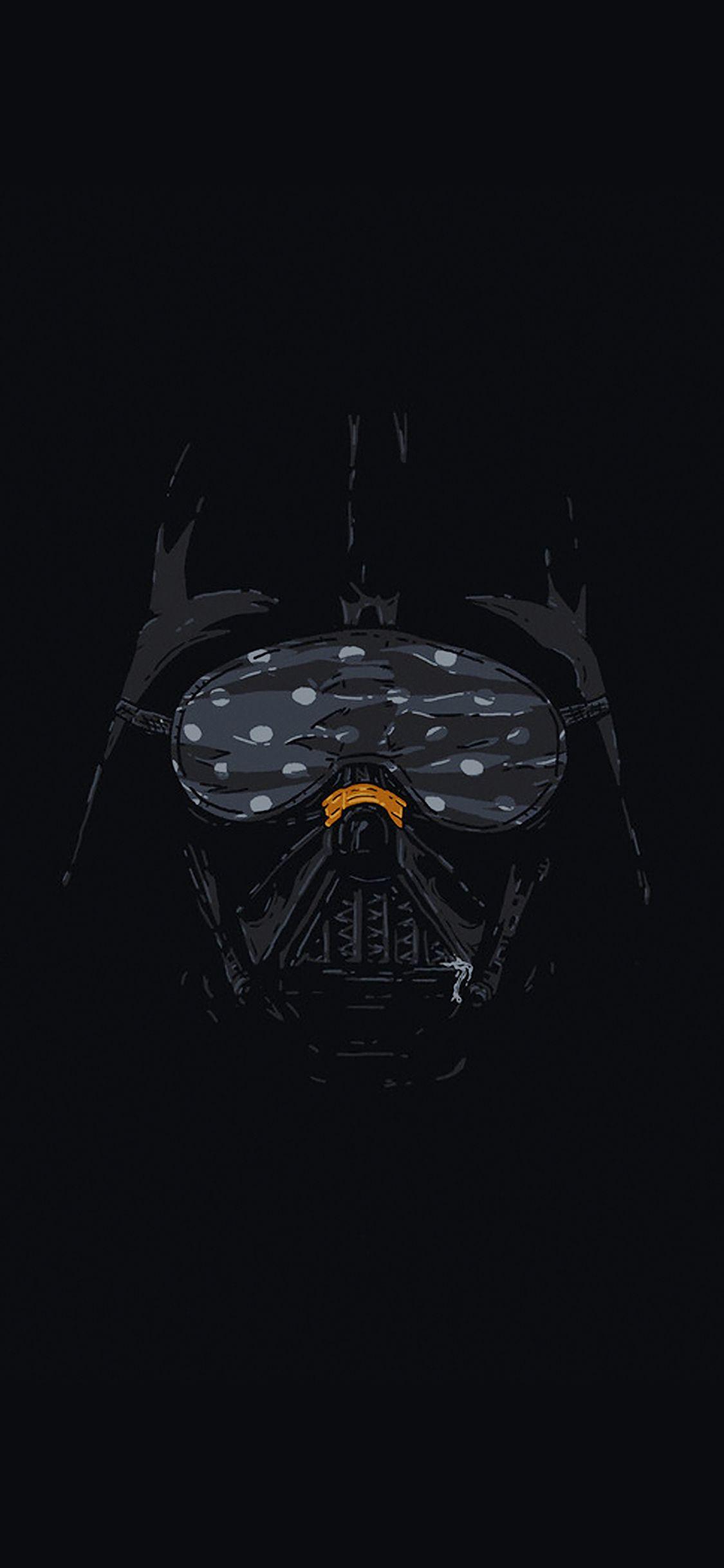 1125x2436 iPhoneXpapers vader minimal starwars illust art