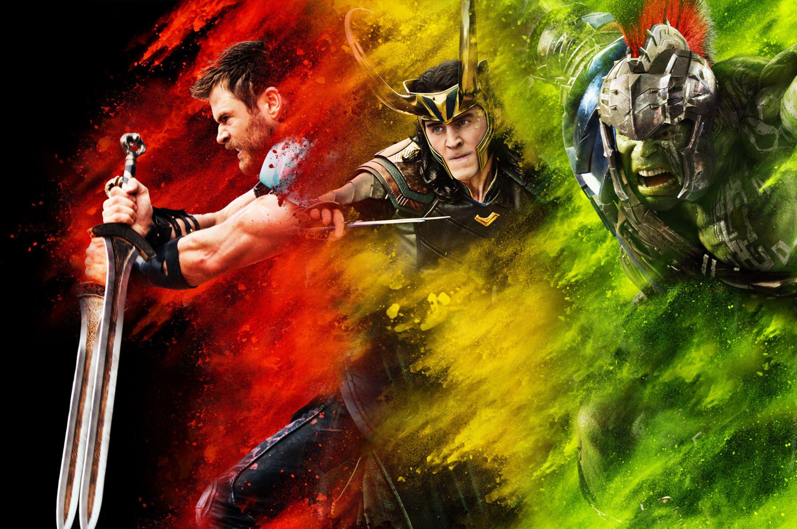 2560x1700 Thor Loki Hulk Thor Ragnarok Chromebook Pixel HD 4k Wallpaper, Image, Background, Photo and Picture