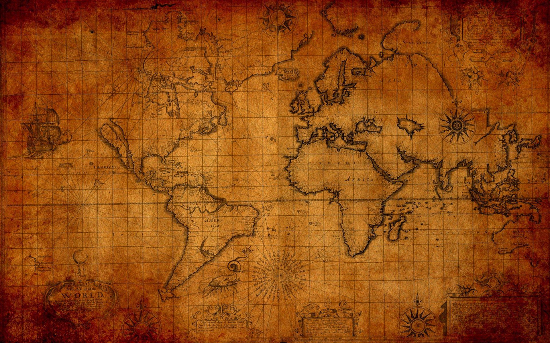 1920x1200 JMY: Beautiful Vintage Maps Wallpaper