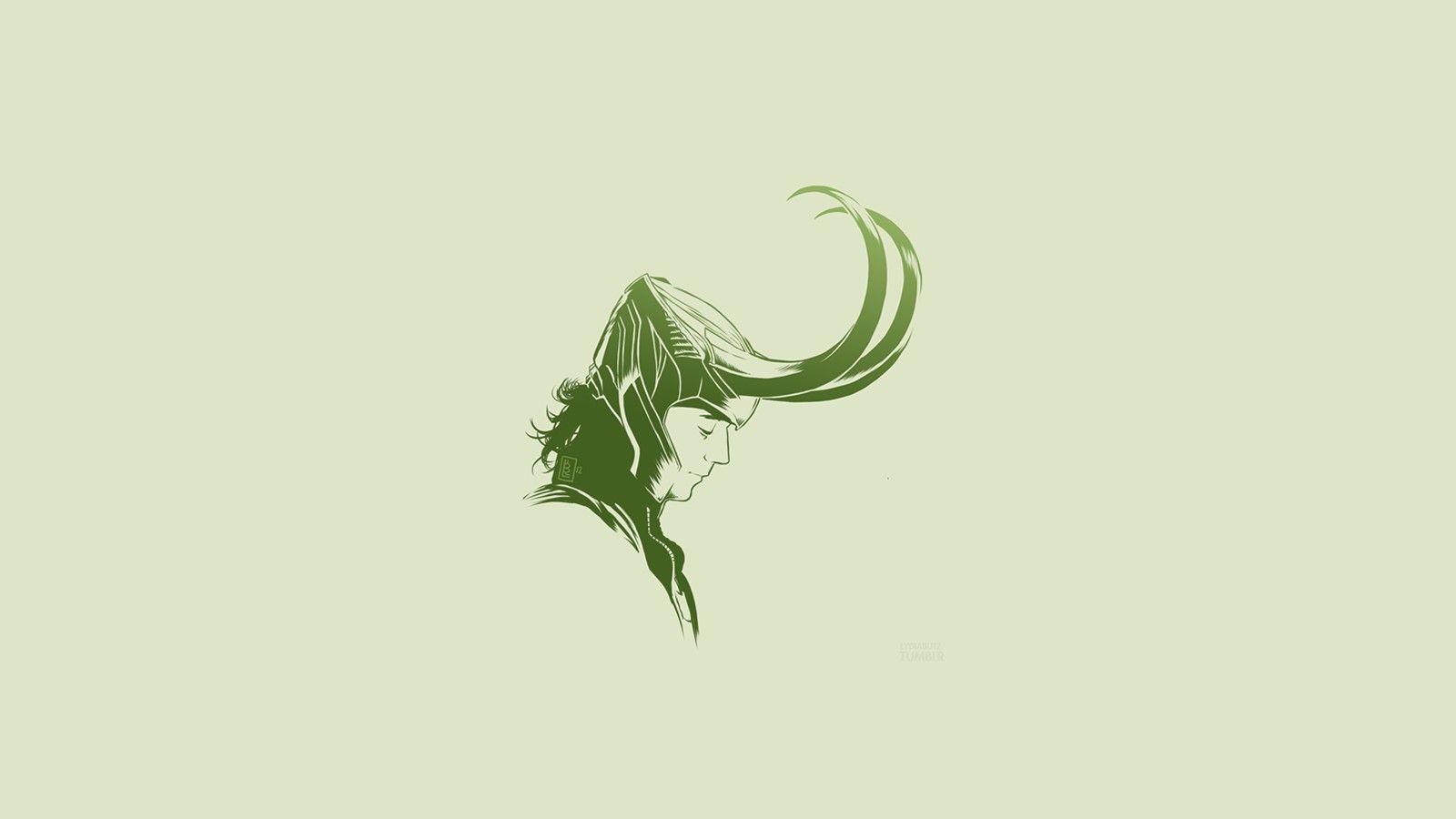 1600x900 Loki, Thor, Simple background, Minimalism, Helmet HD Wallpaper / Desktop and Mobile Image & Photo
