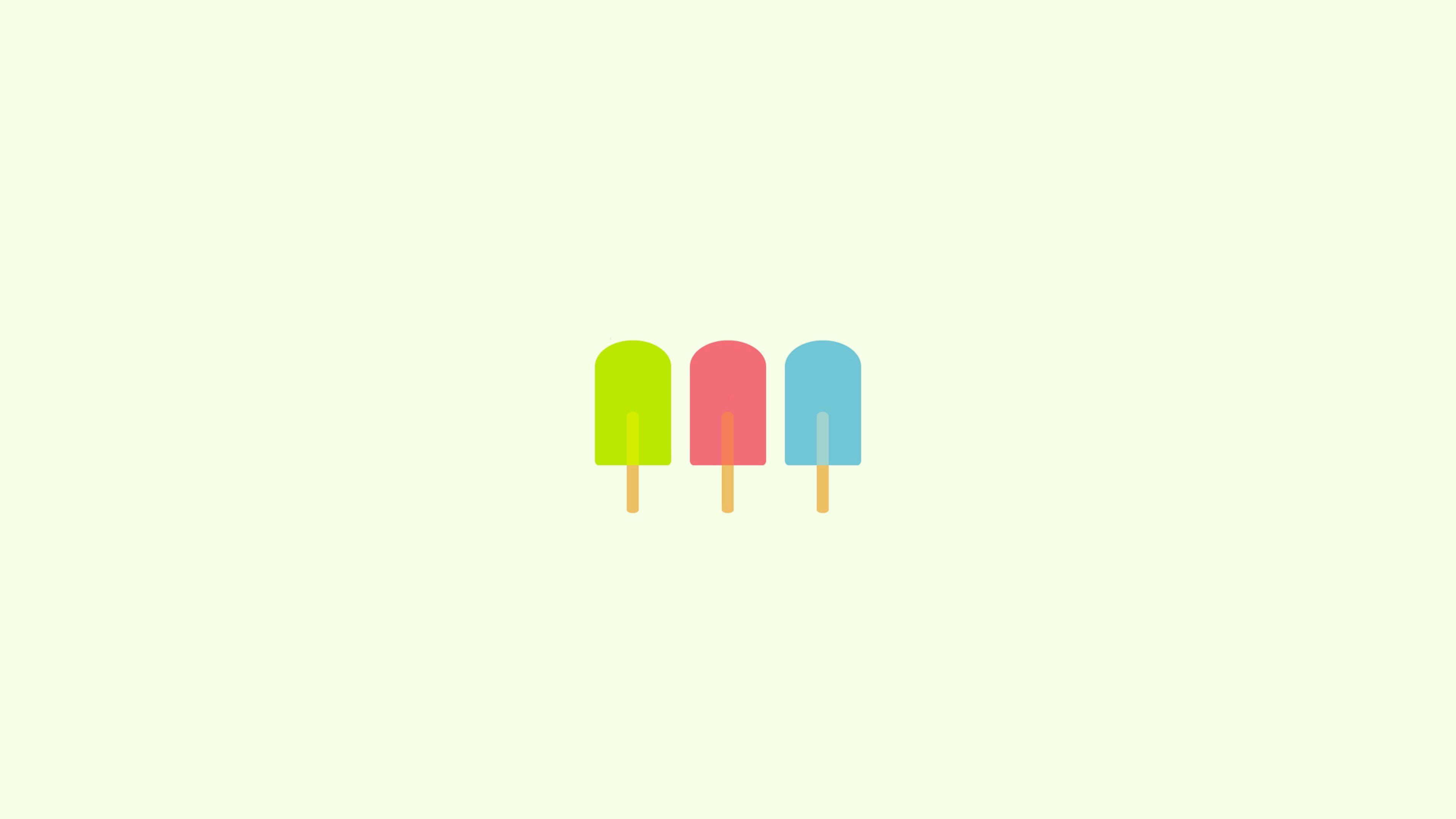 3840x2160 Wallpaper 4k Ice Cream Minimalism Art 4k art wallpaper, artist wallpaper, digital art wallpaper, ice cream wallpaper, minimalism wallpaper