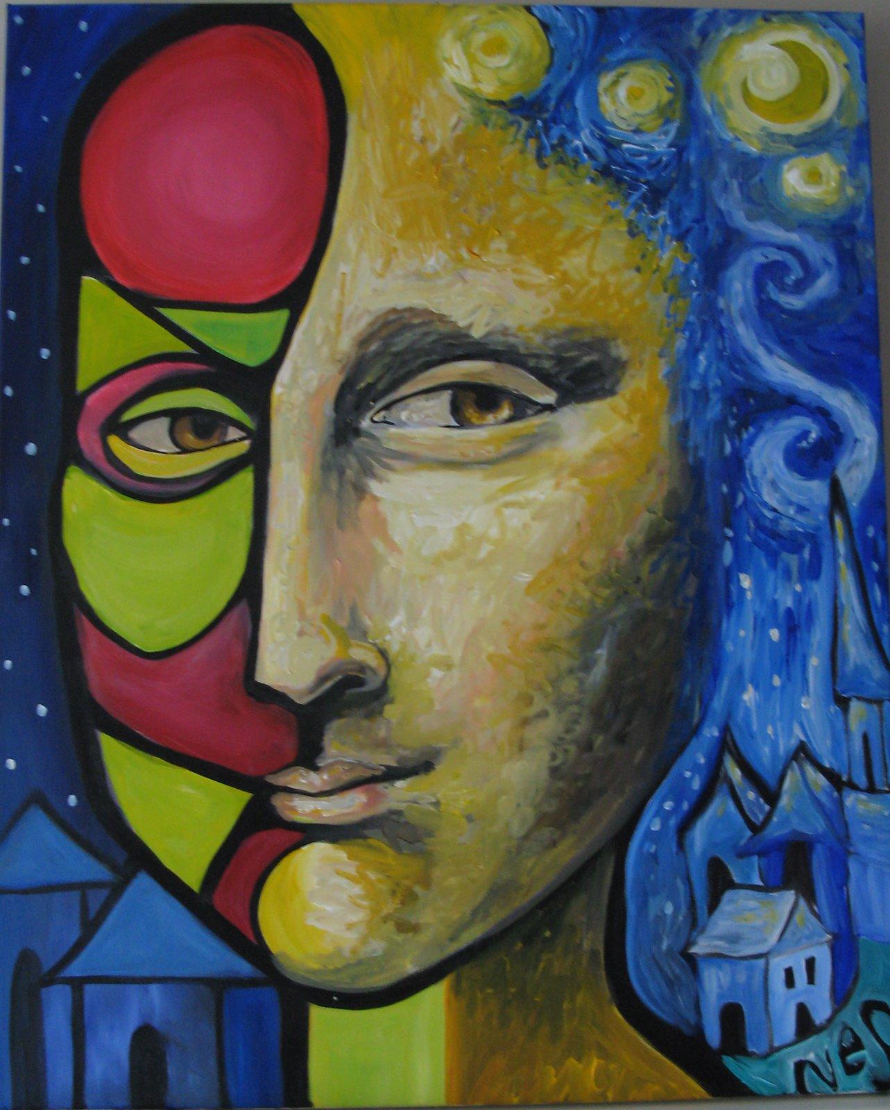 1283x1600 Cubist Art Wallpaper