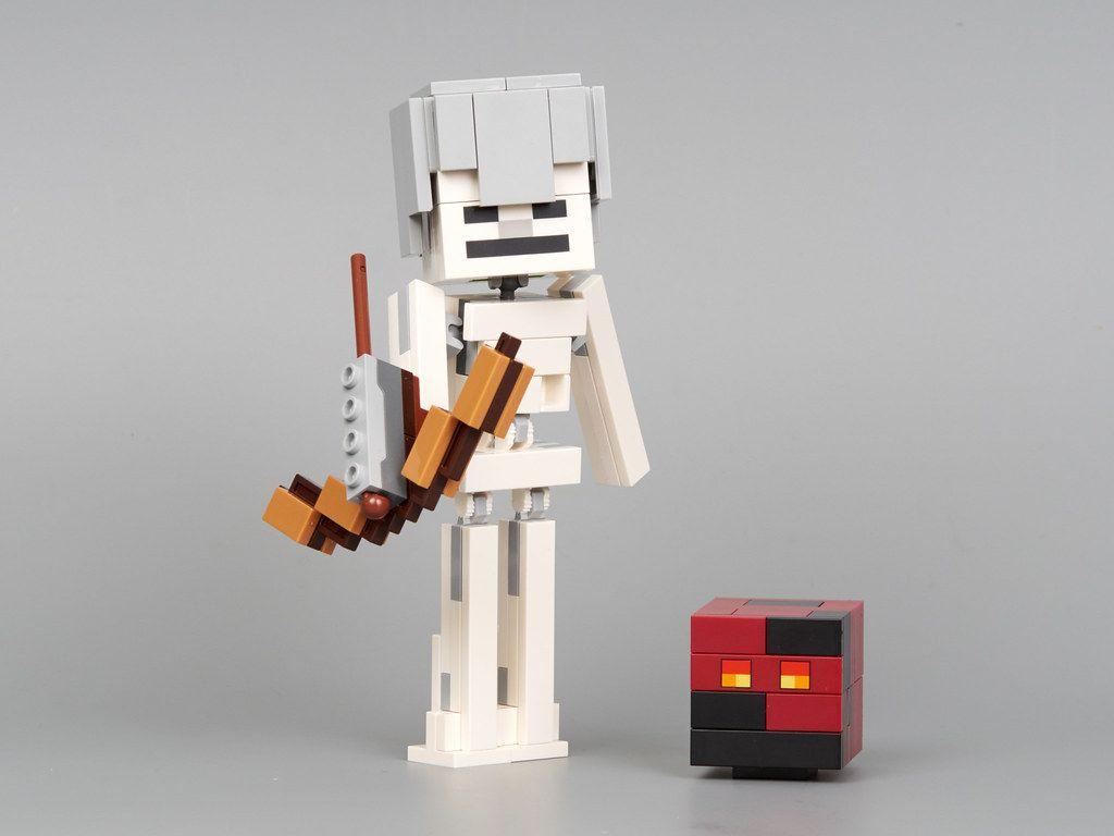 1024x768 Review: 21150 Minecraft Skeleton BigFig with Magma Cube. Brickset: LEGO set guide and database