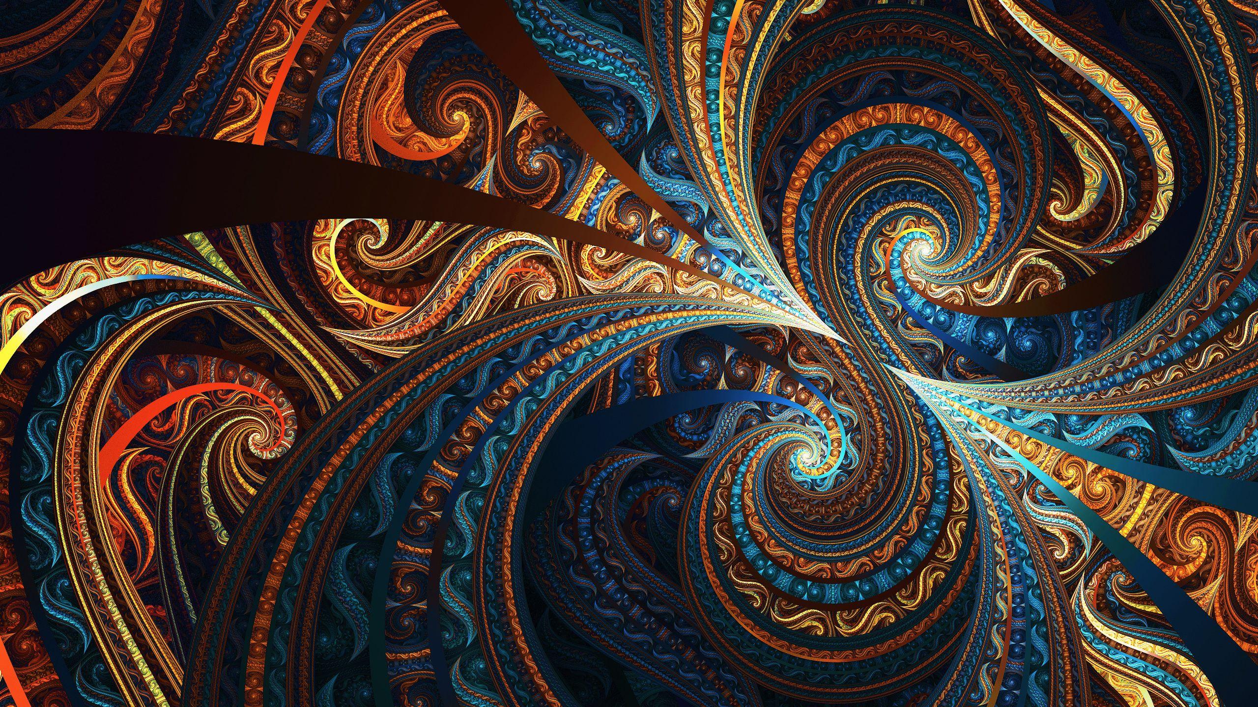 2560x1440 Colorful Fractal Wallpaper