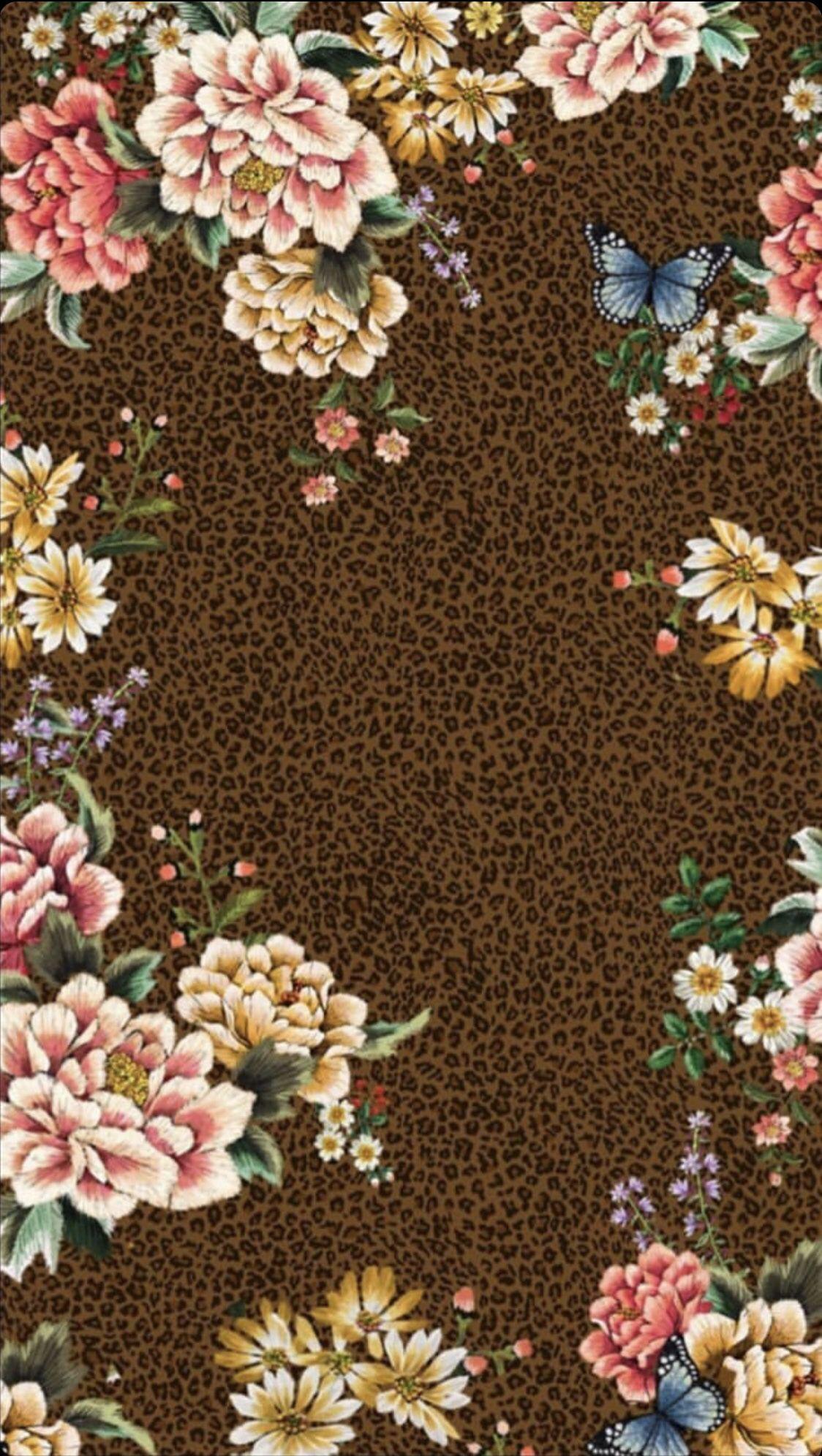1124x1992 Estampa Farm animal print floral. Wallpaper bonitos, Paprl de parede, Papel de parede floral