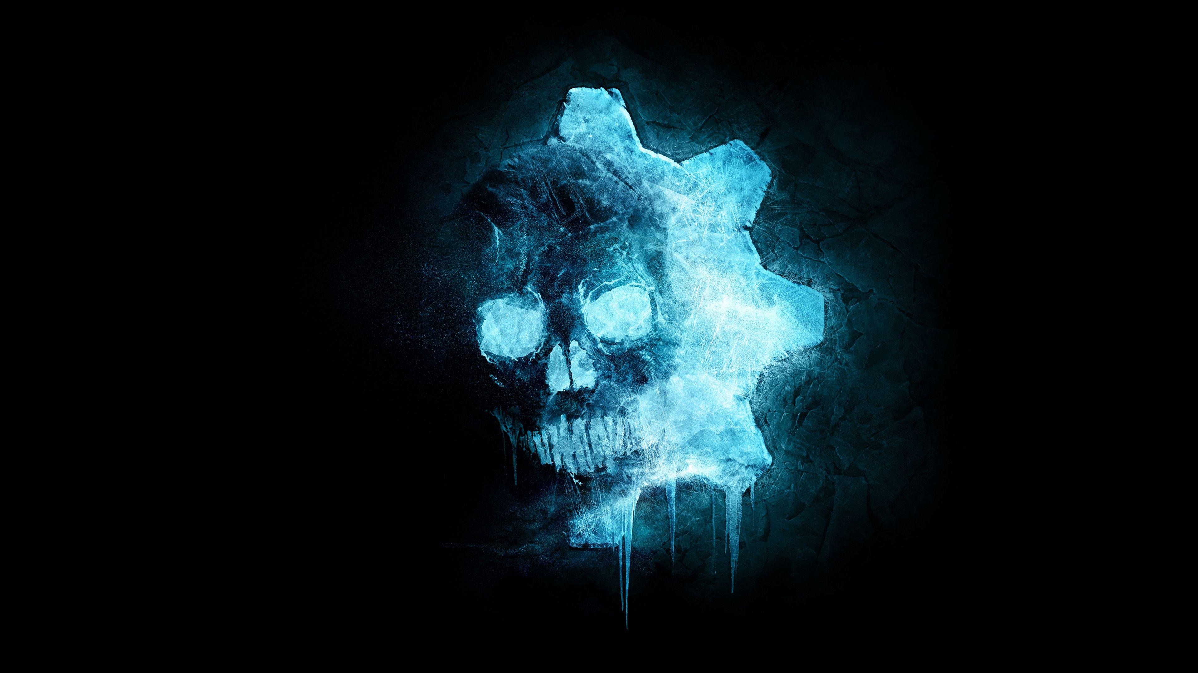 3840x2160 Gears 5 Skull Logo 4K Wallpaper