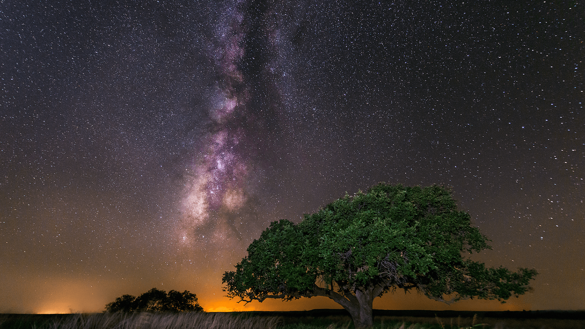 1920x1080 Milky Tag wallpaper: Milky Way Fire 4k Ultra HD Nature