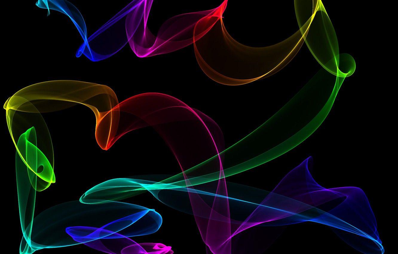 1332x850 Wallpaper colors, abstract, neon, fractal image for desktop, section абстракции