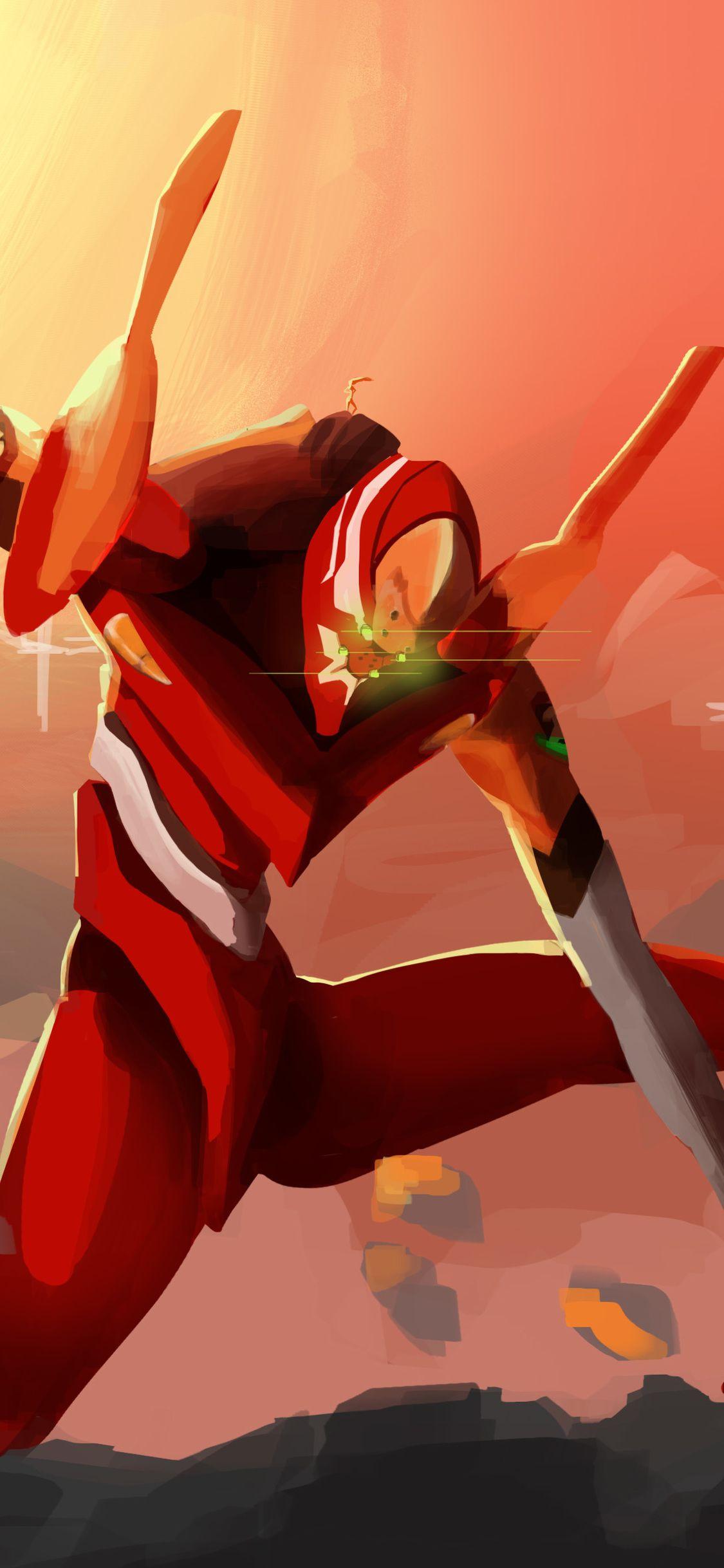 1125x2436 EVA Unit Neon Genesis Evangelion iPhone X, iPhone 10 HD 4k