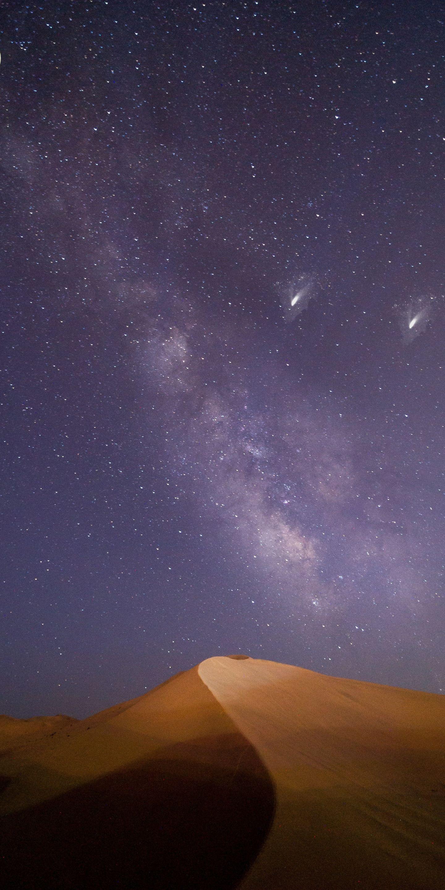 1440x2960 Download 1440x2880 wallpaper milky way, desert, night, sky, lg v30