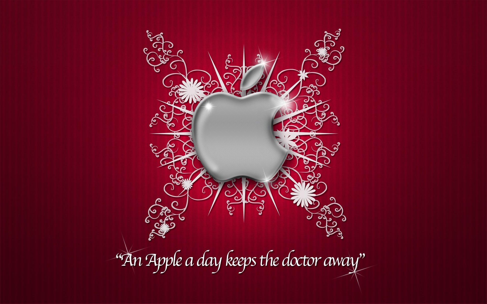1920x1200 Apple Logo Christmas Wallpaper For iPad HD Wallpaper