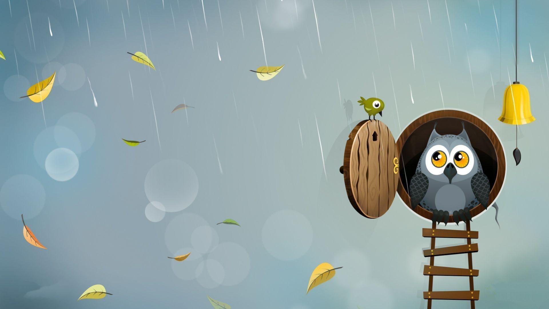1920x1080 Owl Wallpaper for Computer