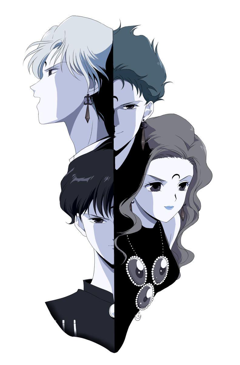791x1200 Black Moon Clan Senshi Sailor Moon Wallpaper Anime Image Board