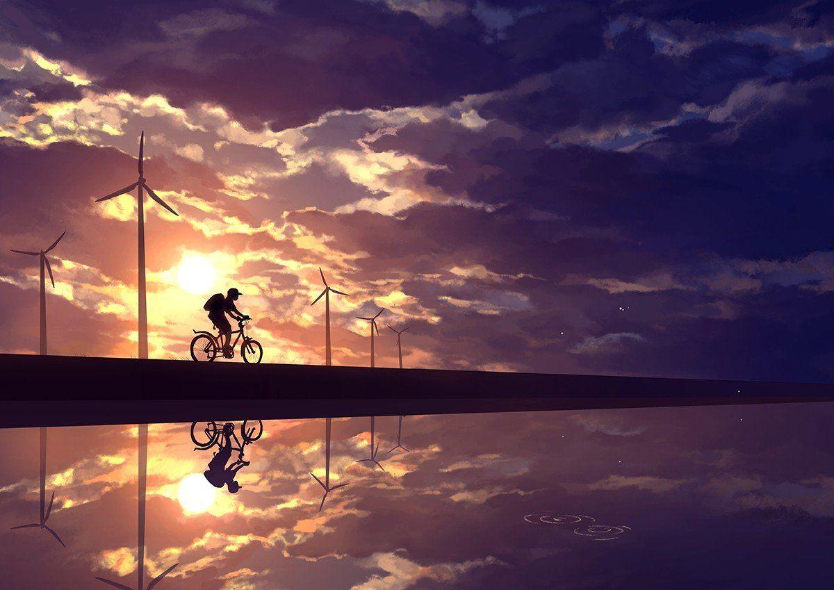 1200x849 anime, Sky, Cycling HD Wallpaper / Desktop and Mobile Image & Photo