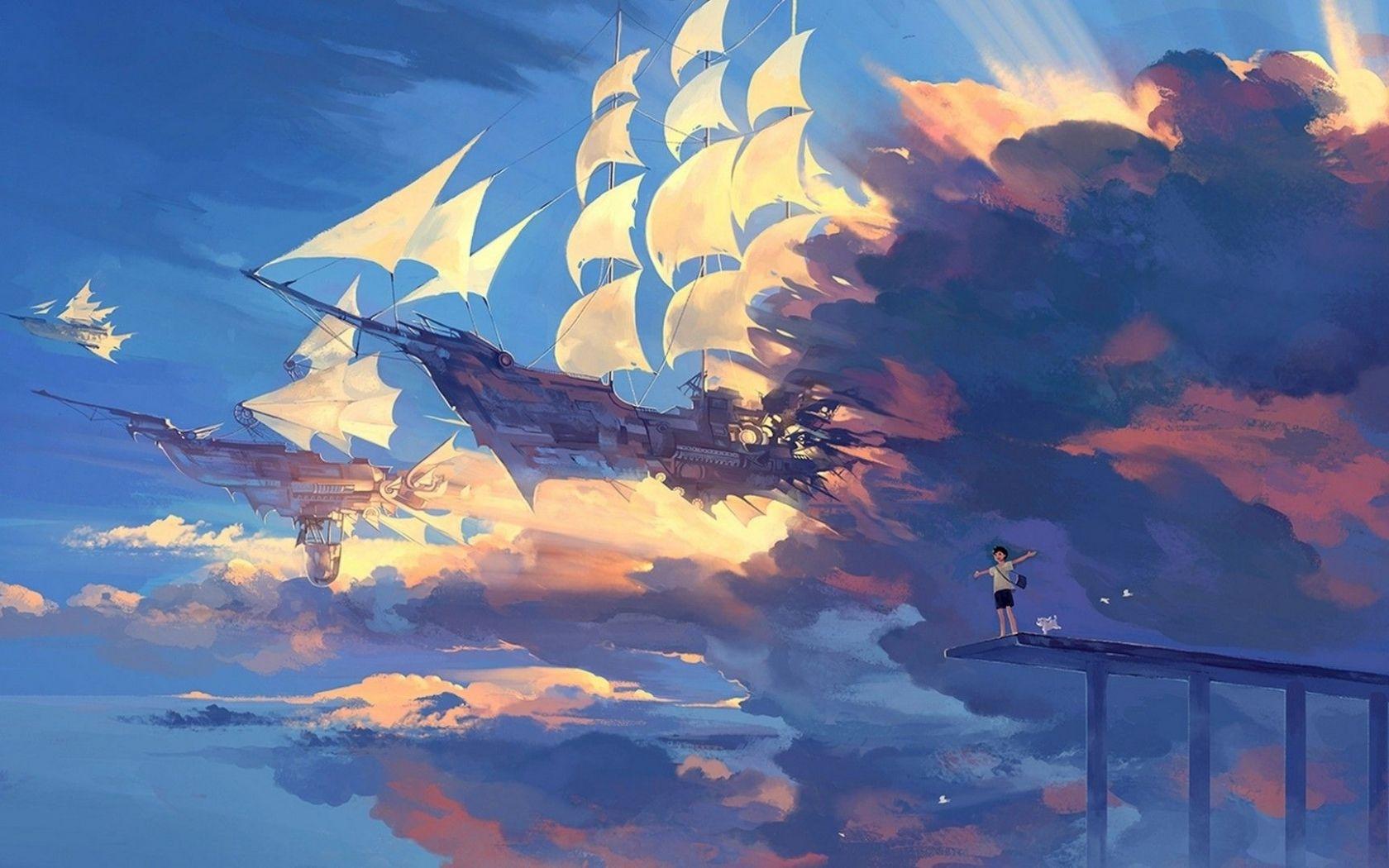 1680x1050 Free download Anime Scenery Wallpaper Phone with HD Wallpaper 1920x1080 [1920x1080] for your Desktop, Mobile & Tablet. Explore Anime Sky Wallpaper. Anime Sky Wallpaper, Sky Wallpaper, Sky Background