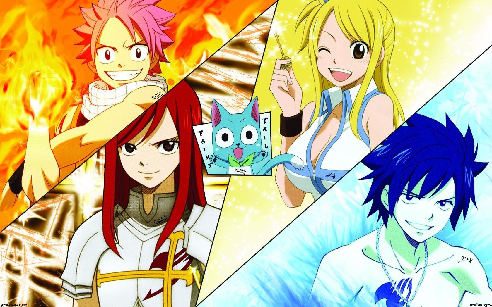 1680x1050 Fairy tail characters wallpaper