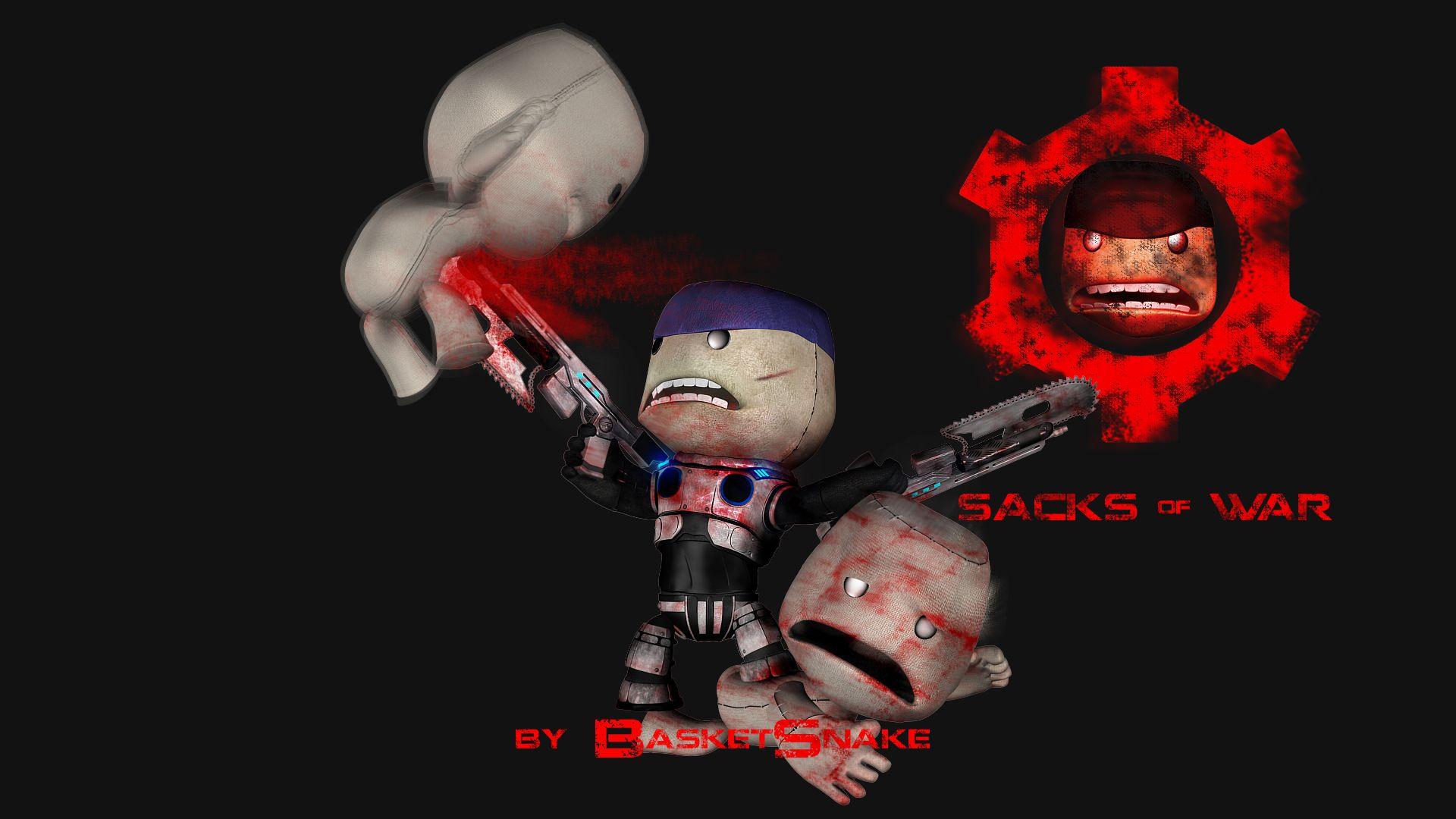 1920x1080 War, wallpaper, board, message, retro, playstationeu, basketsnake, art, sacks, gears, sackboy