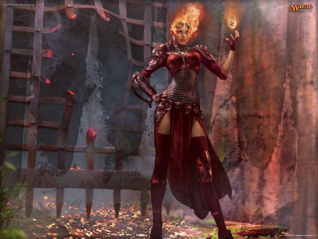 1280x960 Wallpaper of the Week: Chandra. Magic the gathering, Mtg art, The gathering