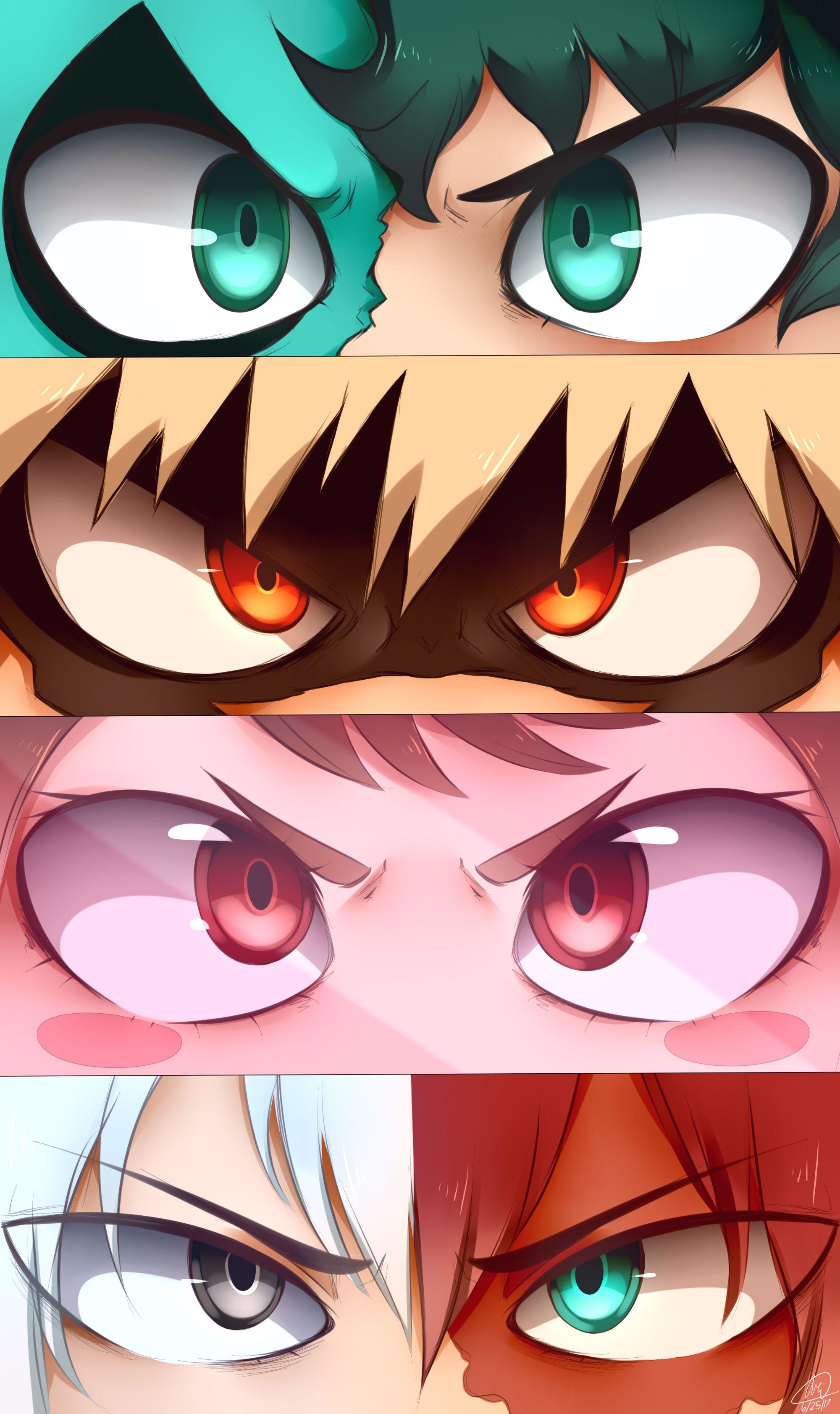 2000x3366 Deku x Bakugo x Uraraka x Todoroki. Hero wallpaper, Anime eyes, Anime wallpaper