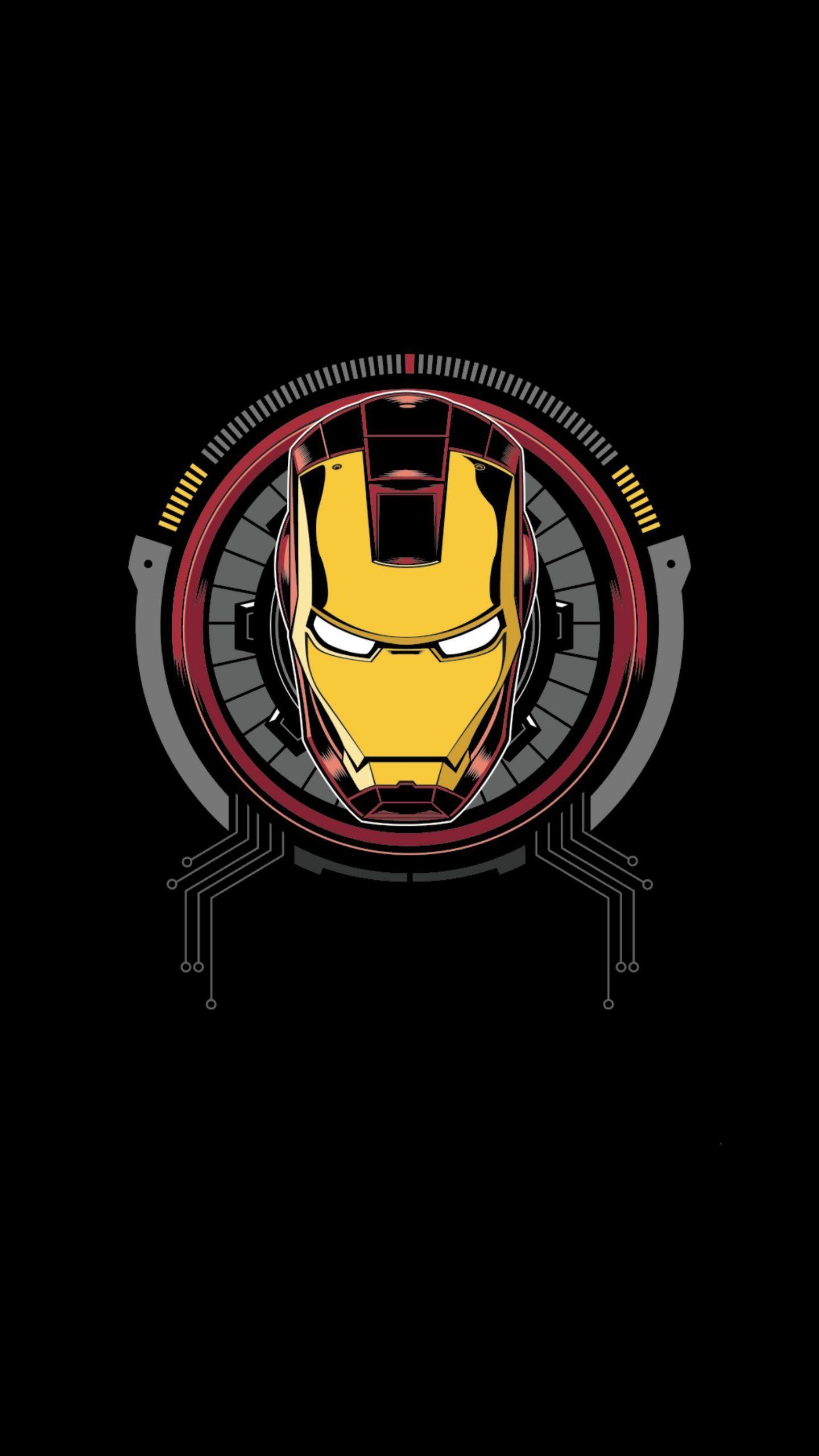 1440x2560 Iron Man Art Work OLED iPhone Screen Lock Wallpaper ⋆ Traxzee
