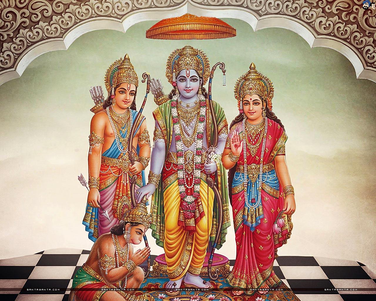1280x1024 Ram Laxman Sita Hanuman Wallpaper HD Full Size Free Download