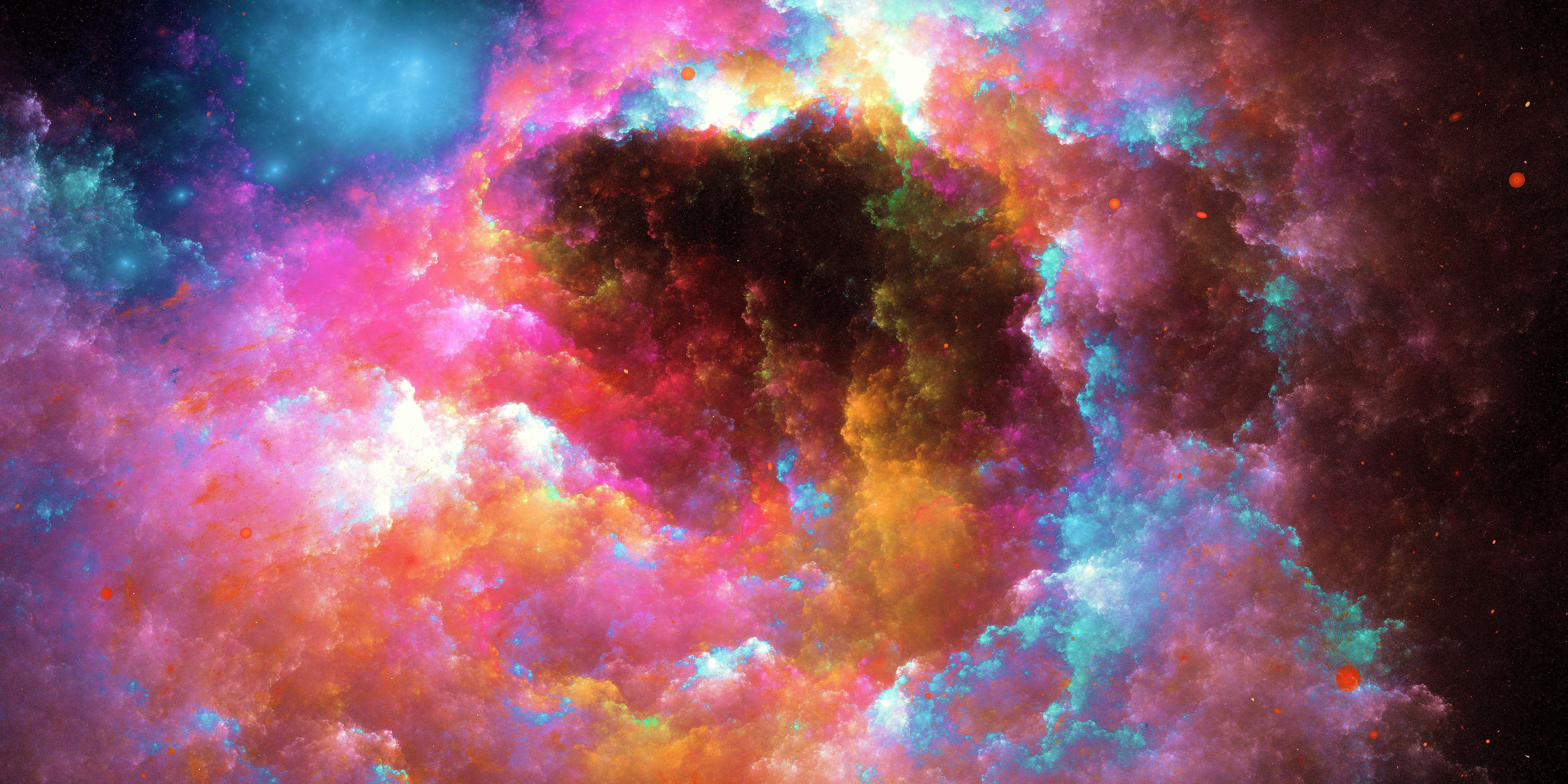 6000x3000 #nebula, #colorful, #digital universe, #hd, k, k,. Mocah.org HD Wallpaper