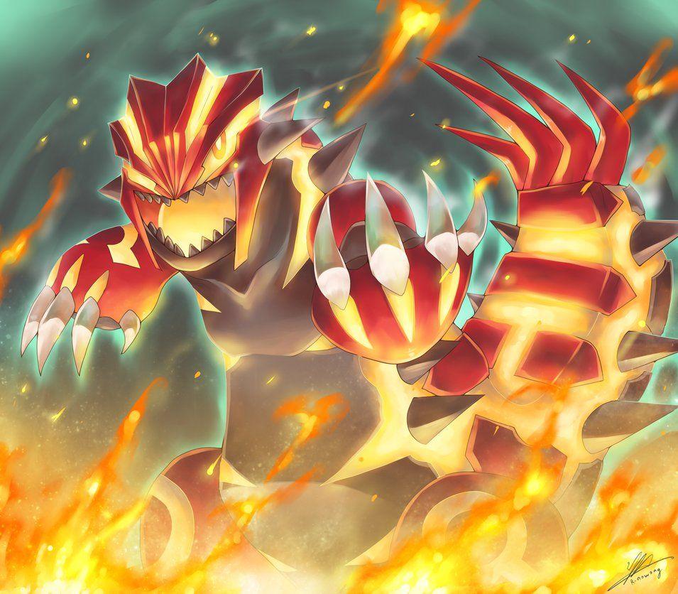 955x836 Pokemon : Primal Groudon By R Nowong