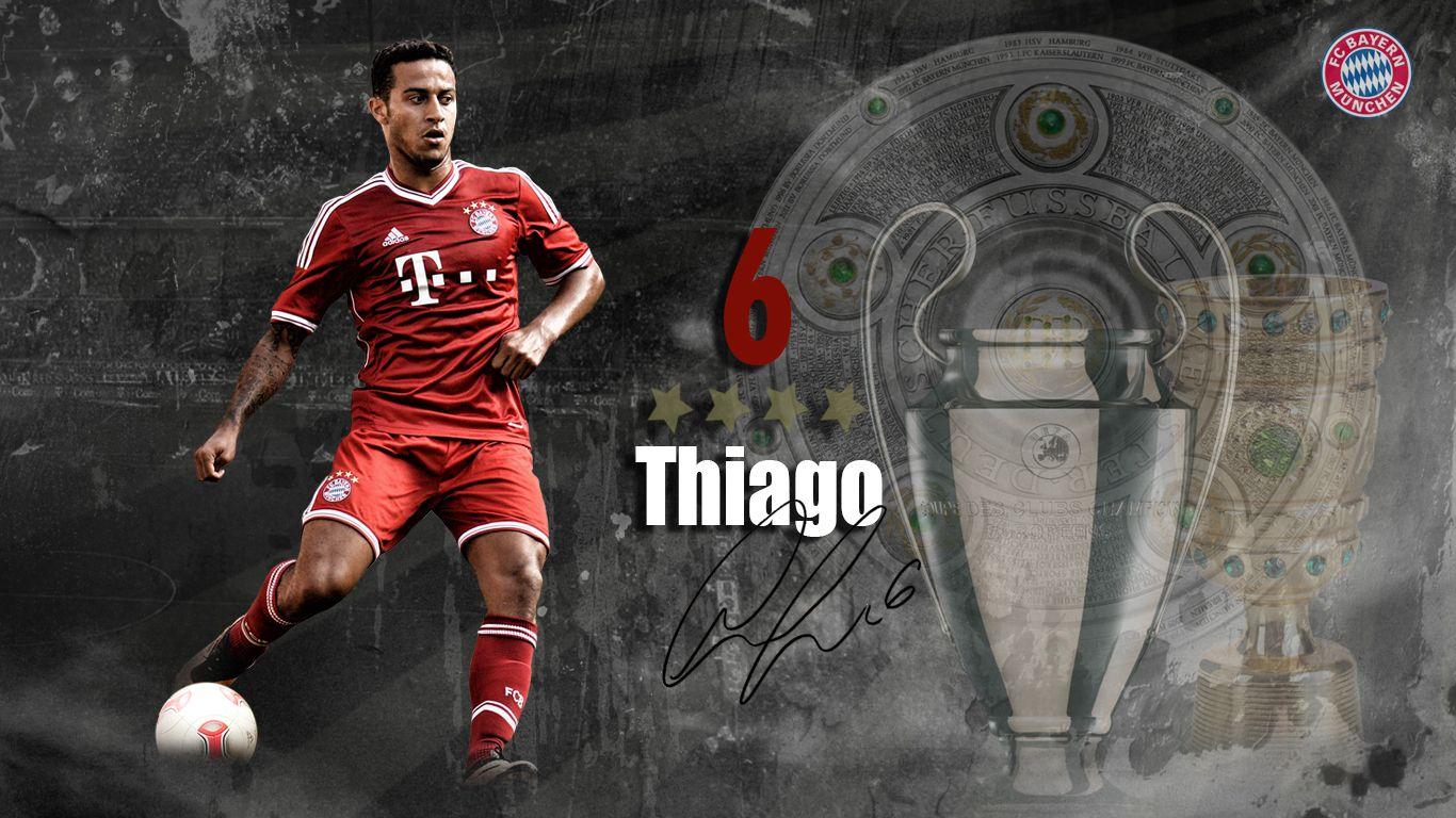 1366x768 Thiago Alcantara Football Wallpaper