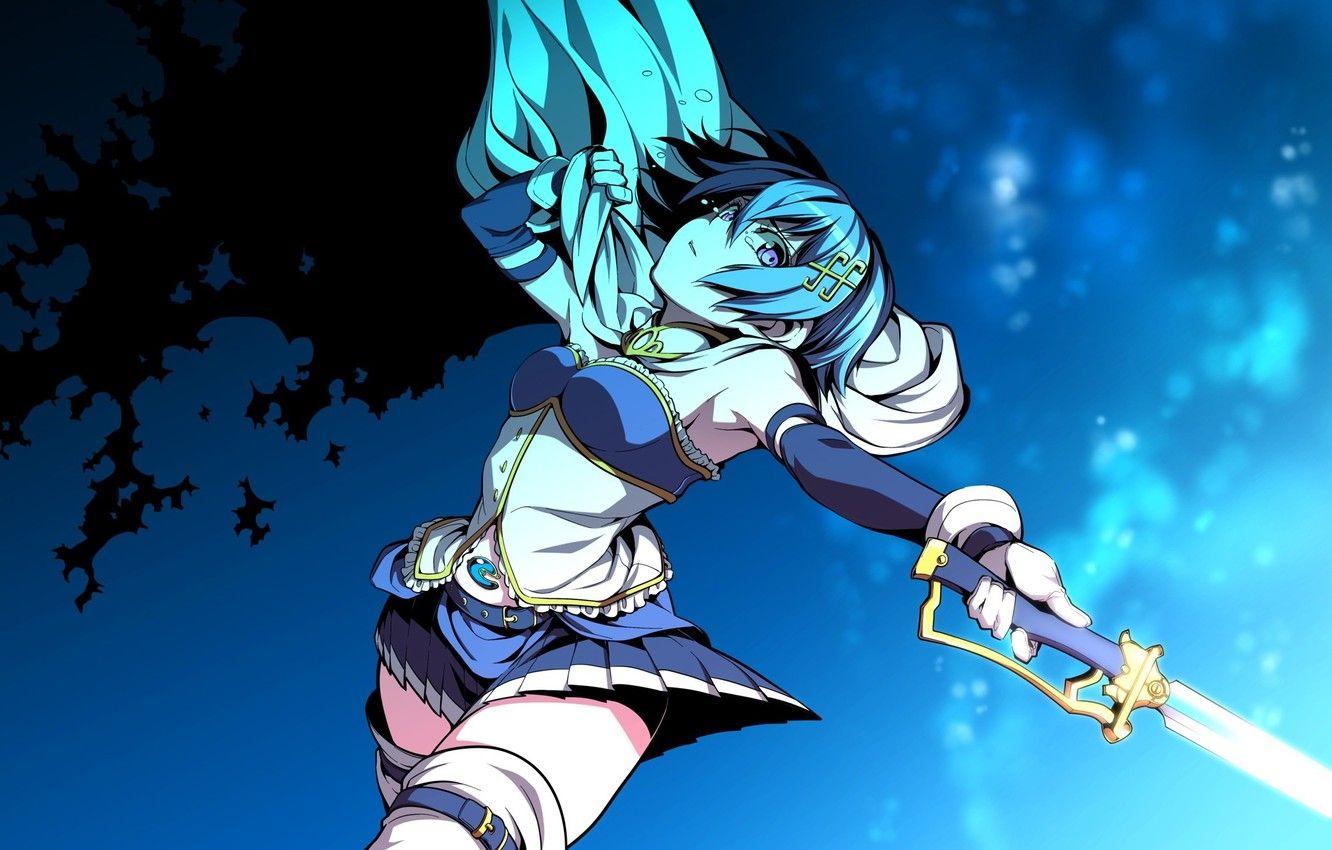 1332x850 Wallpaper girl, tears, Art, blade, mahou shoujo madoka magica, sayaka miki, uousa image for desktop, section прочее