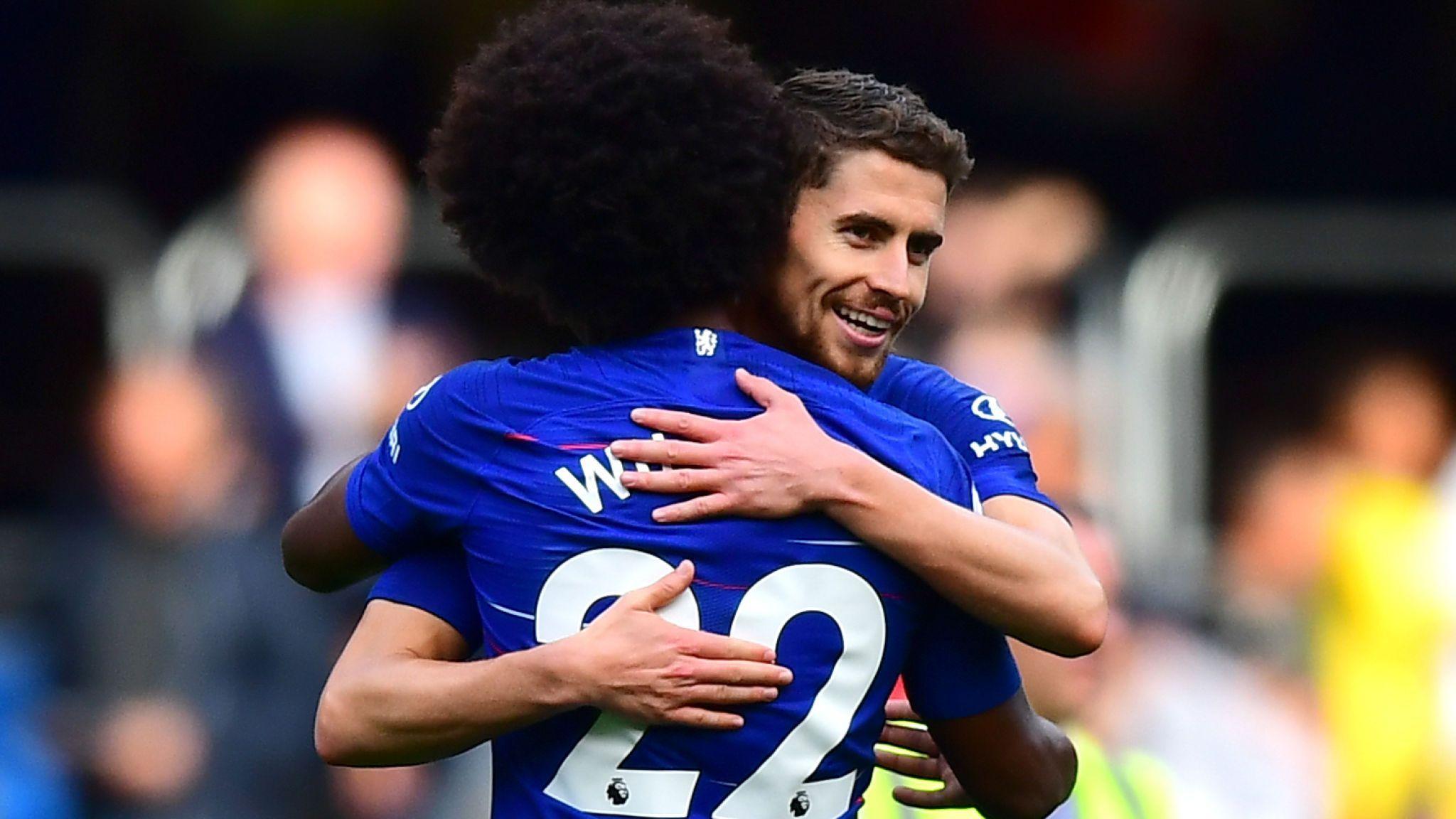 2048x1152 Willian With Jorginho Chelsea