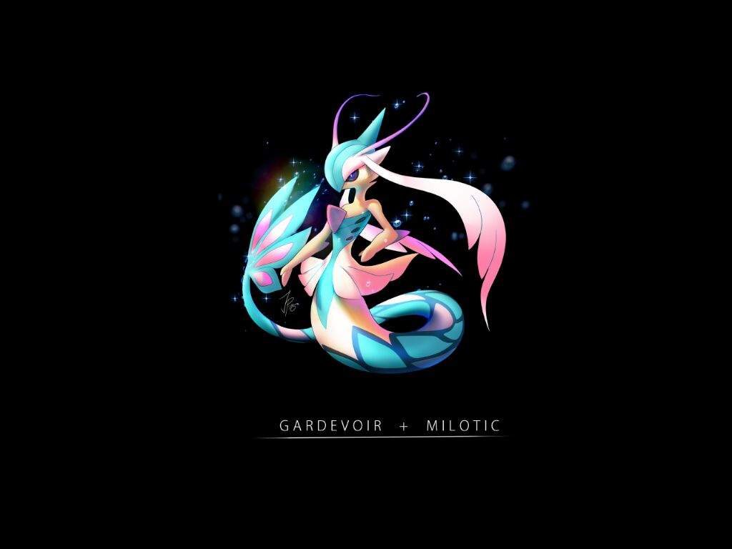 1024x768 User Uploaded Image Fusion Gardevoir Milotic HD Wallpaper