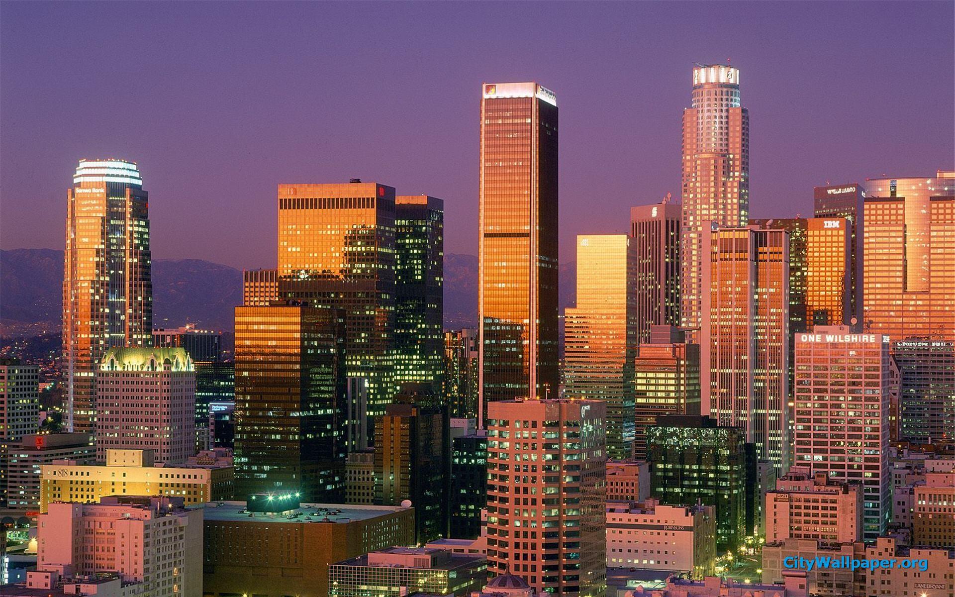 1920x1200 Los Angeles Skyline Wallpaper