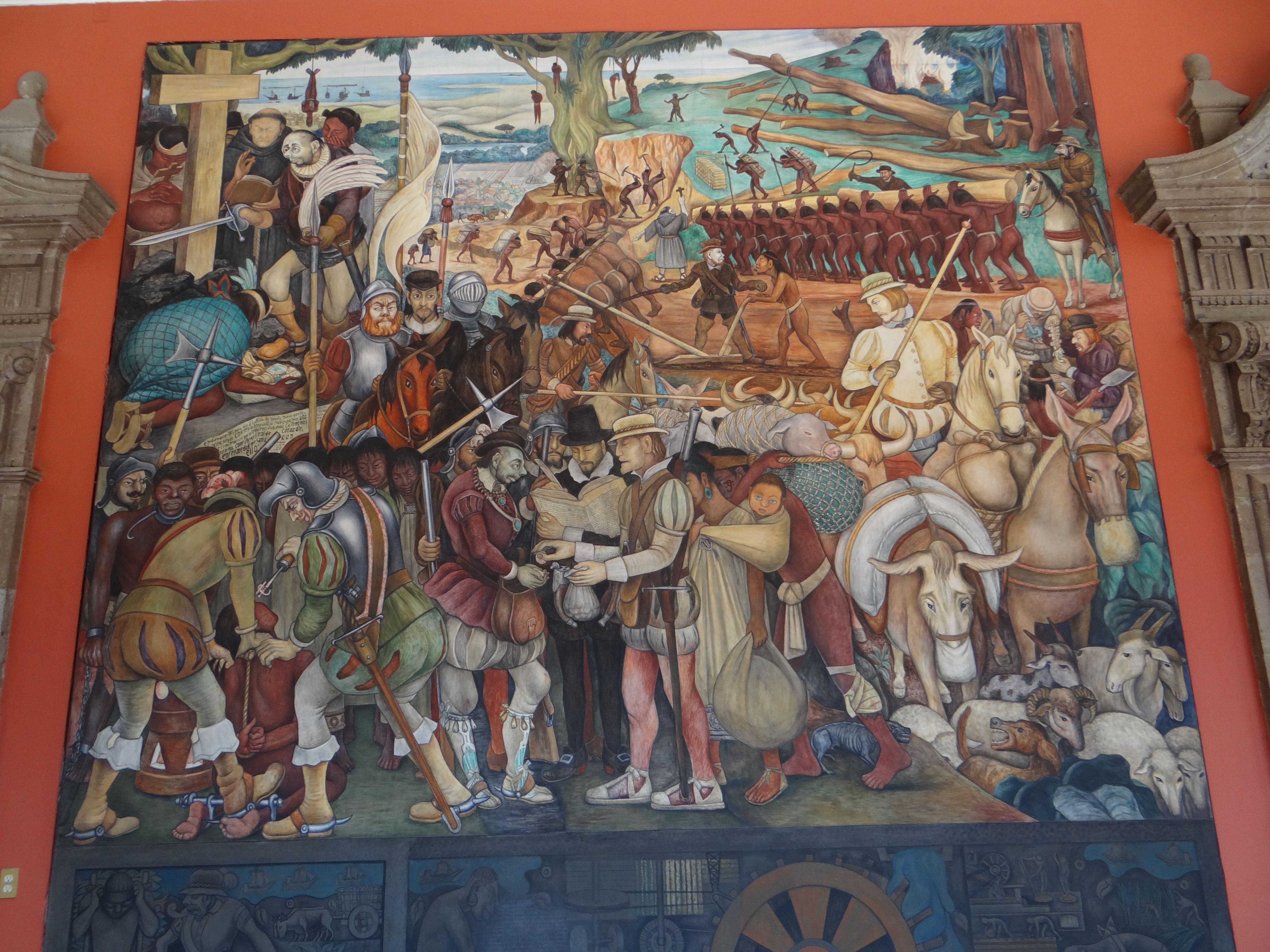 4896x3672 Diego Rivera mural on east side of courtyard, National