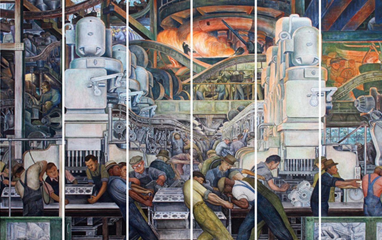 1280x806 Detroit Industry North Wall, Rivera Wallpaper Mural Institute of Arts Museum Shop