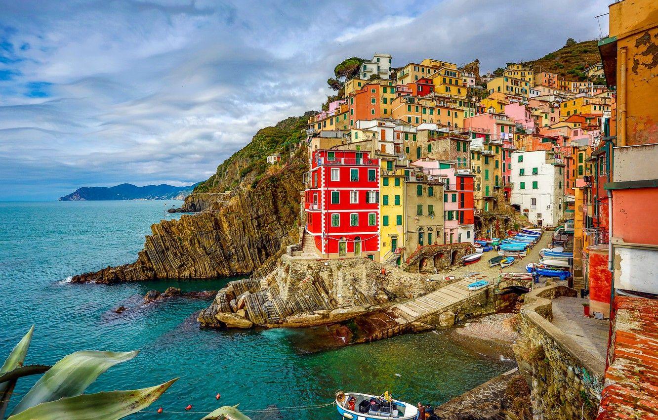 1332x850 Wallpaper sea, coast, building, home, Italy, Italy, The Ligurian sea, Riomaggiore, Riomaggiore, Cinque Terre, Cinque Terre, Liguria, Liguria, Ligurian Sea image for desktop, section город