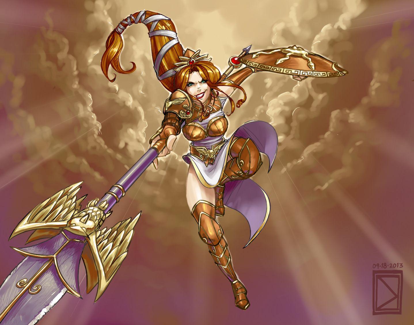 1438x1130 Smite Athena Wallpaper