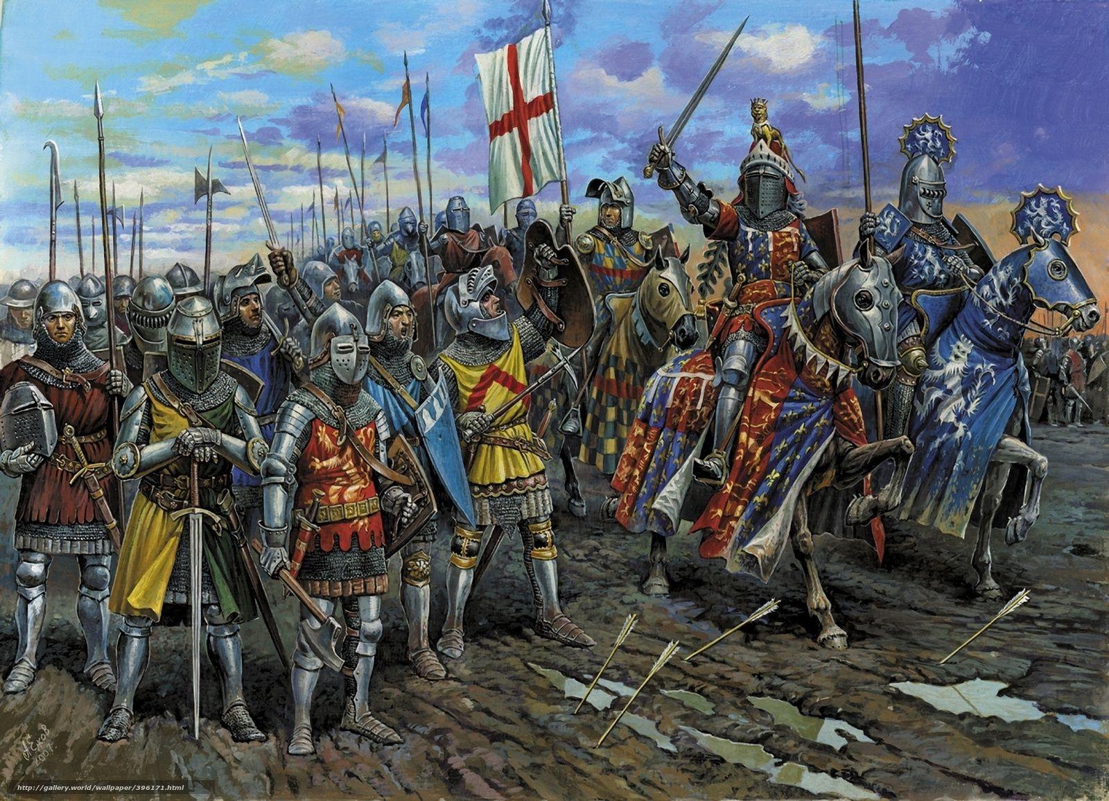 1600x1155 Download wallpaper Knights, battle, Middle Ages free desktop wallpaper in the resolution 1920x1386