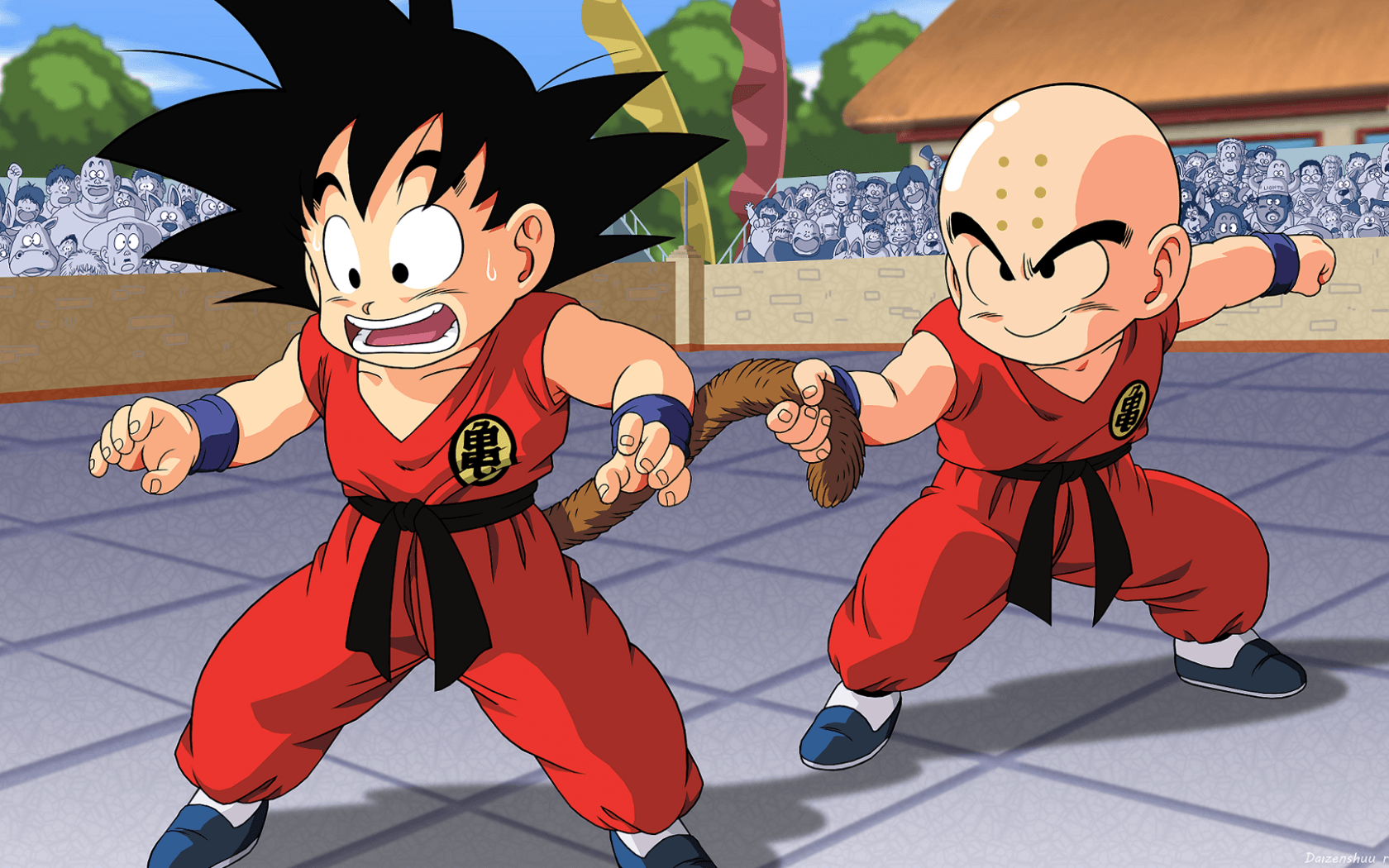 1680x1050 Free download Goku vs Krillin Full HD Wallpaper and Background [1920x1080] for your Desktop, Mobile & Tablet. Explore Krillin Wallpaper. Krillin Wallpaper