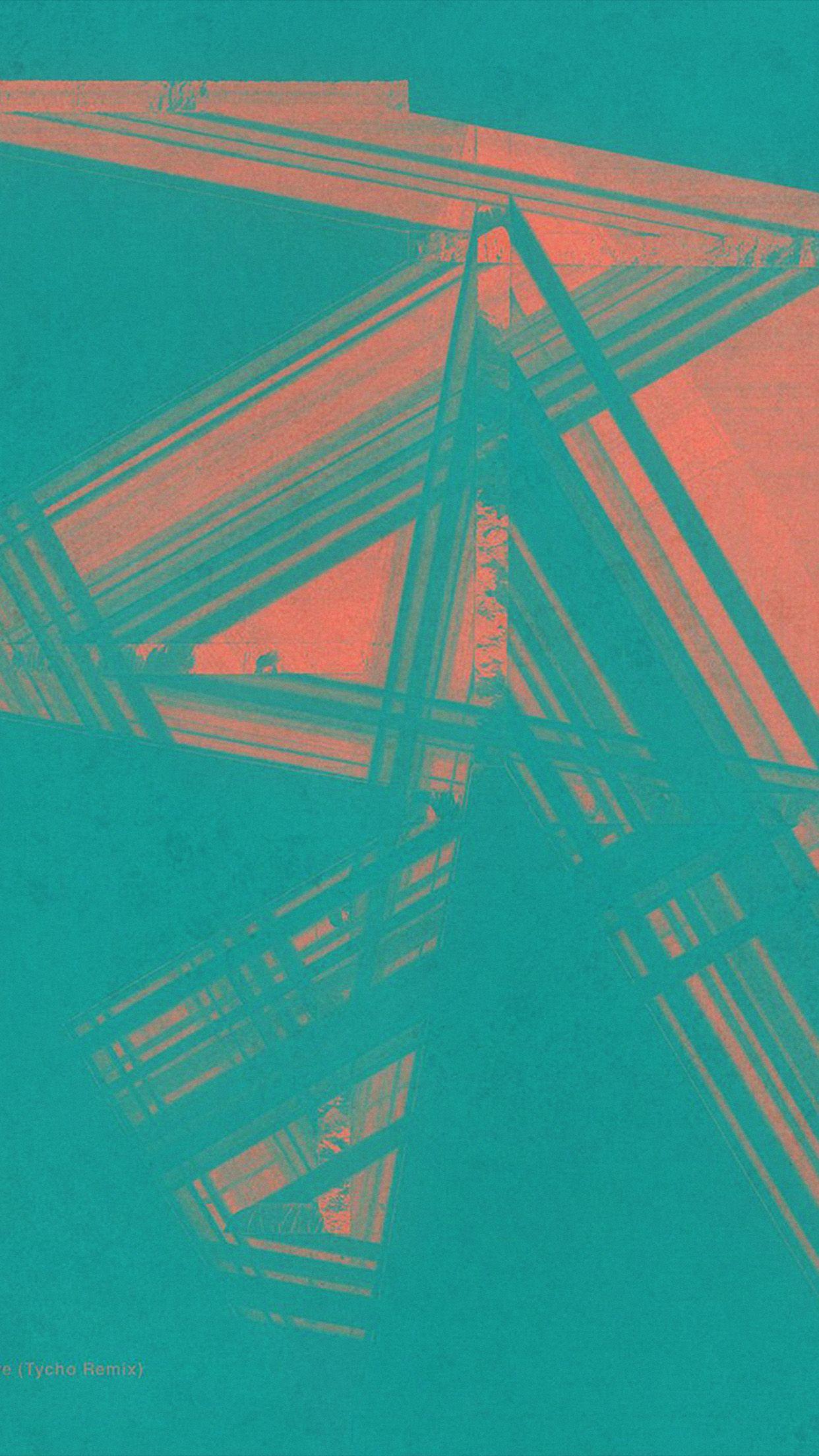 1242x2208 Music Cover Art Green Pink Death Cab For Cutie Illustration Art