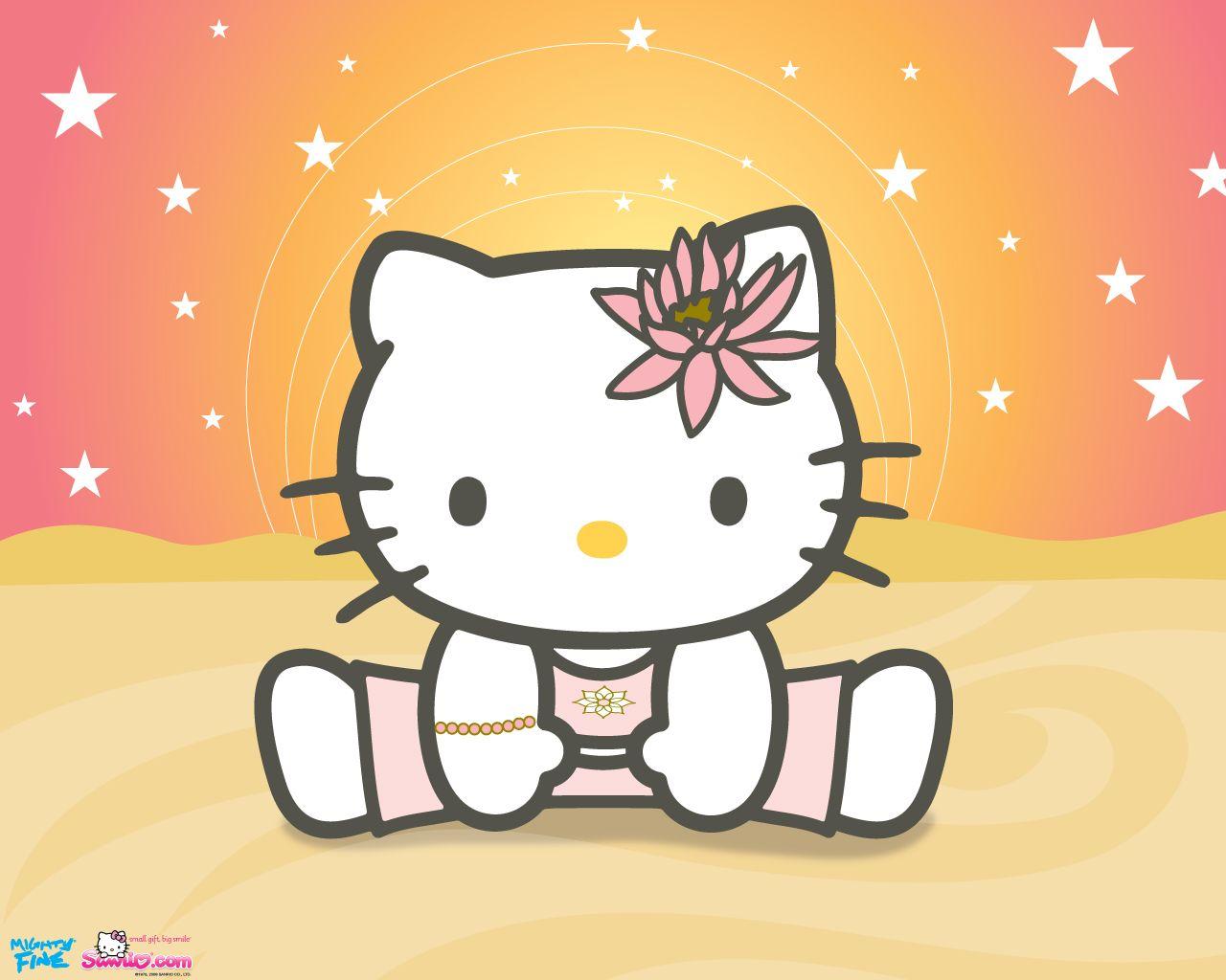 1280x1024 Hello Kitty Yoga Cutie Wallpaper < Vector < Gallery < Desktop Wallpaper