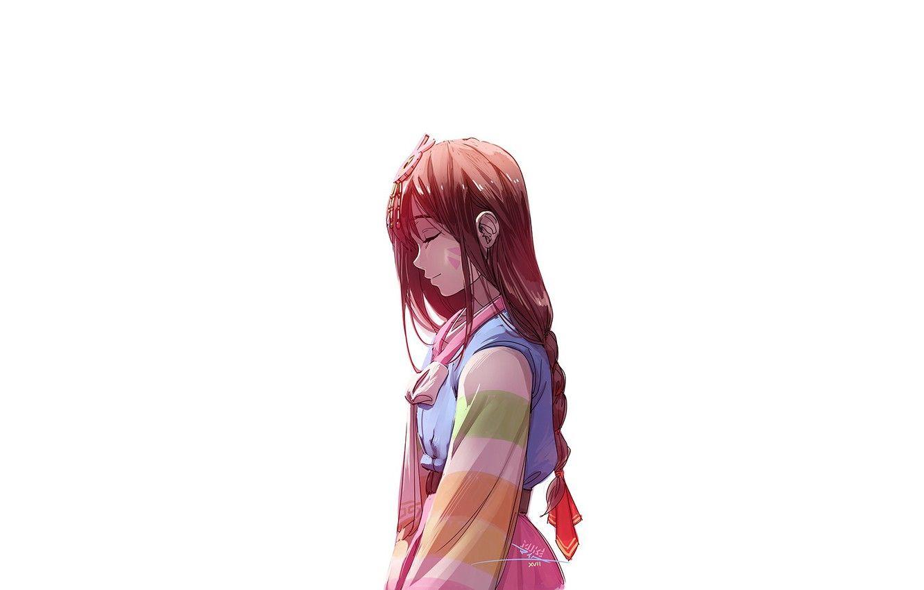 1332x850 Wallpaper girl, face, profile, cutie image for desktop, section минимализм