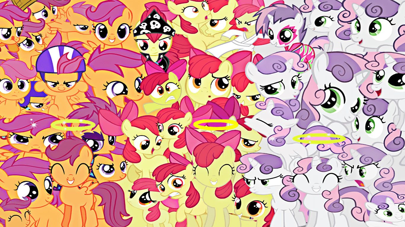 1366x768 The Cutie Mark Crusaders Wallpaper. Anime Cutie Wallpaper, Cutie Hello Kitty Background and Cutie Honey Wallpaper