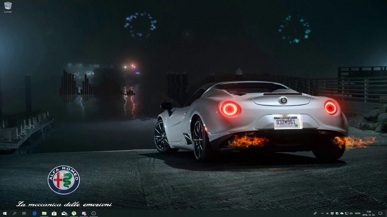 1280x720 Alfa Romeo 4C.. Live Wallpaper with Rainmeter VU